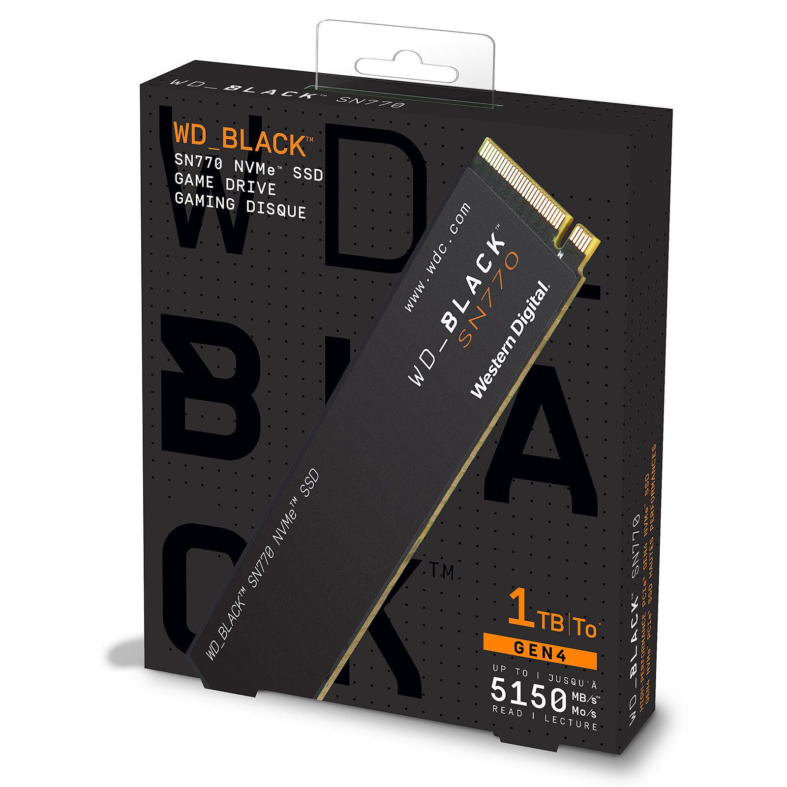 Western Digital SSD WD_Black SN770 1 To 4 disque ssd Western Digital