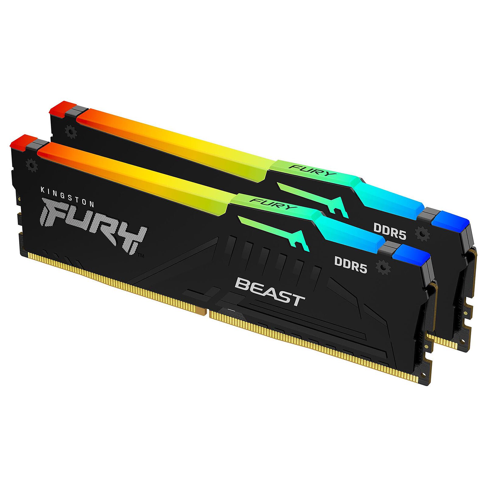 Kingston FURY Beast RGB 32 Go (2 x 16 Go) DDR5 5600 MHz CL36 1 RAM Kingston DDR5 5600 MHz 32 Go