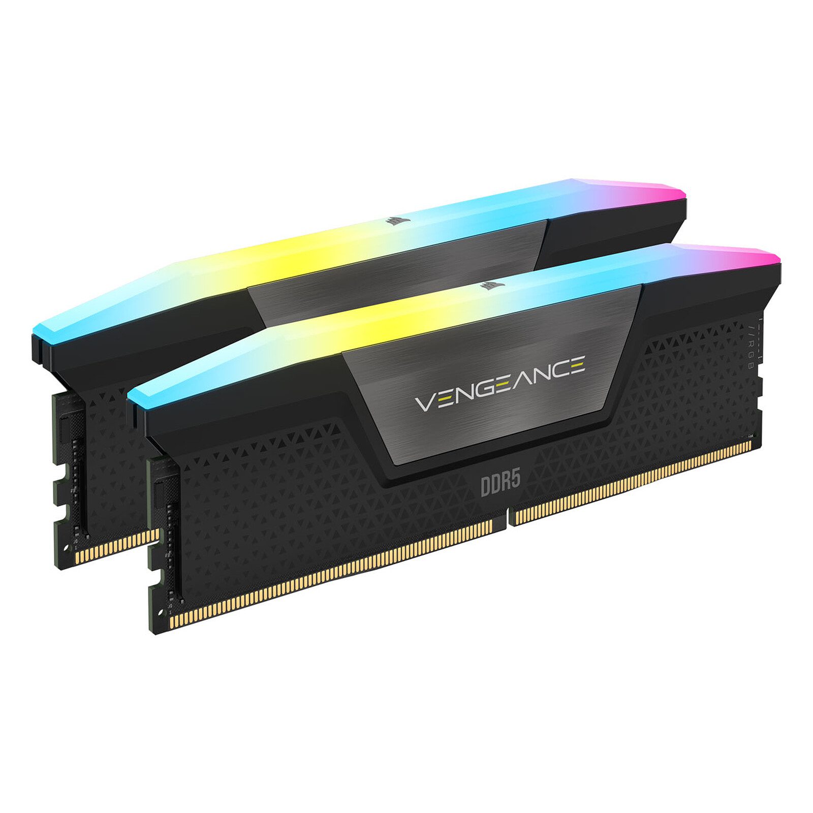 Corsair Vengeance RGB DDR5 128 Go (4 x 32 Go) 5600 MHz CL40 – Noir 3 RAM Corsair DDR5 5600 MHz 128 Go