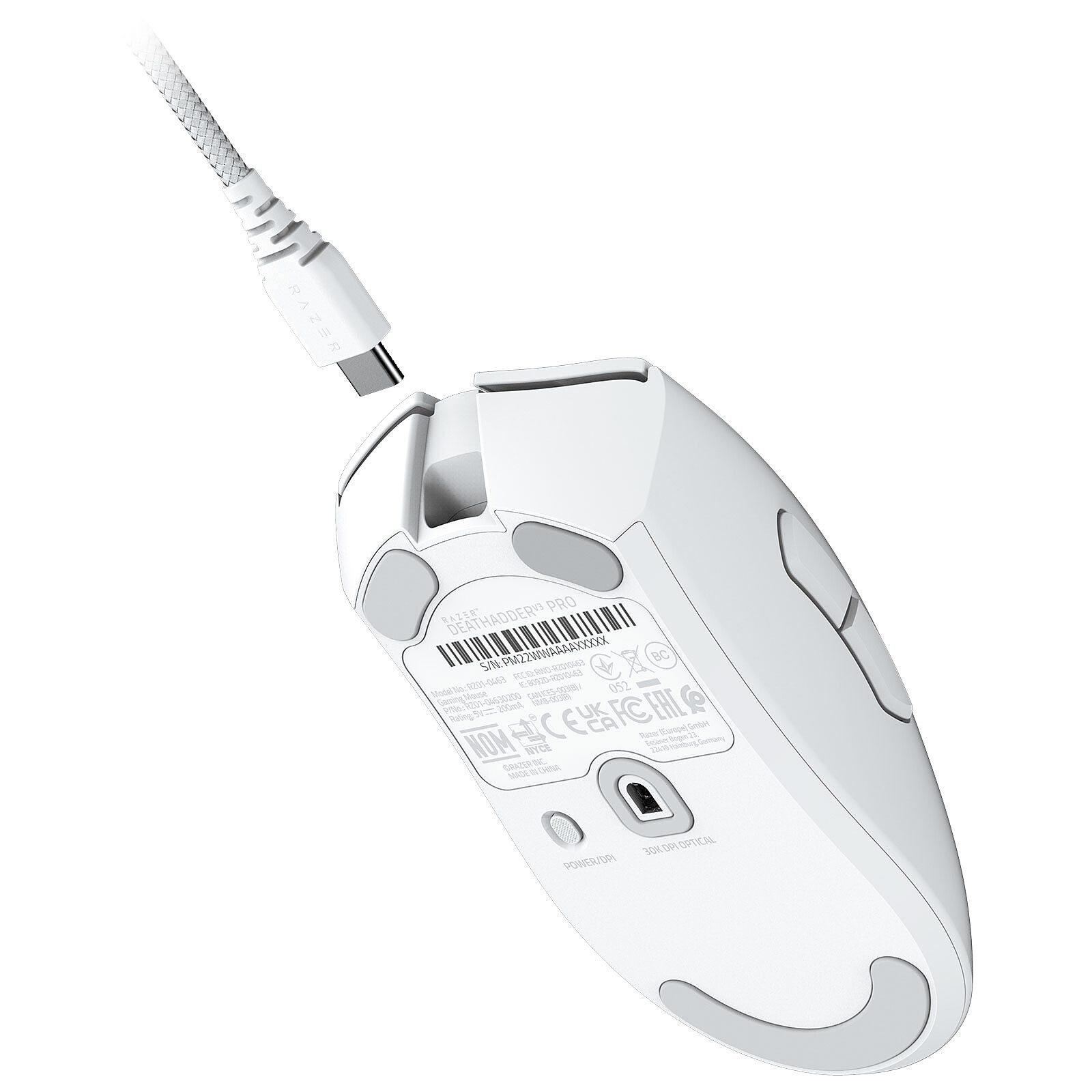 Razer Deathadder v3 Pro (Blanc) 5 Souris Razer Non