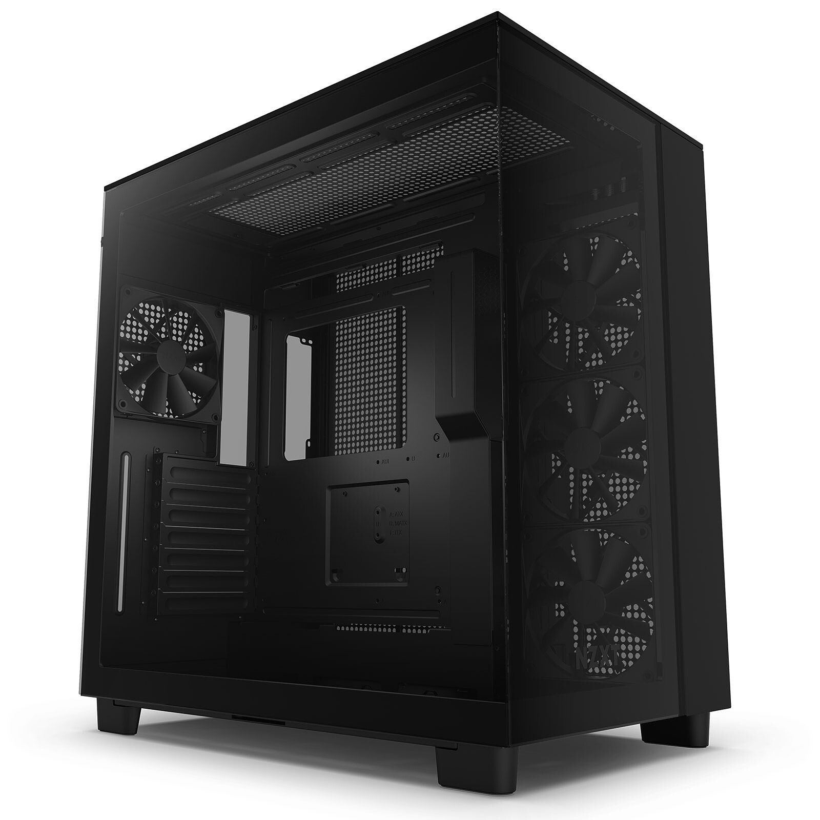 NZXT H9 Flow Noir 1 tour pc NZXT