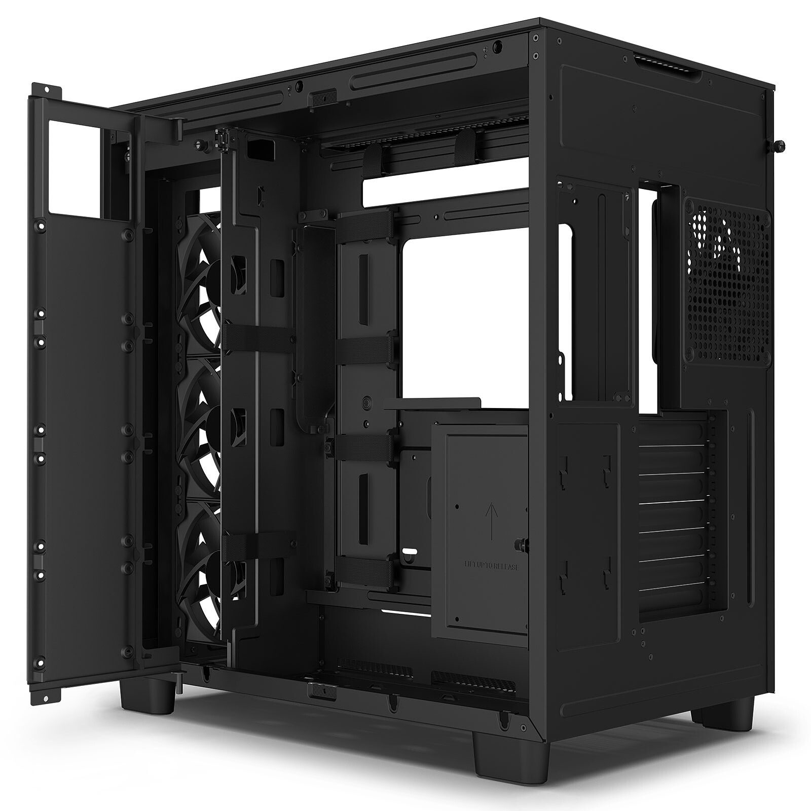 NZXT H9 Flow Noir 5 tour pc NZXT