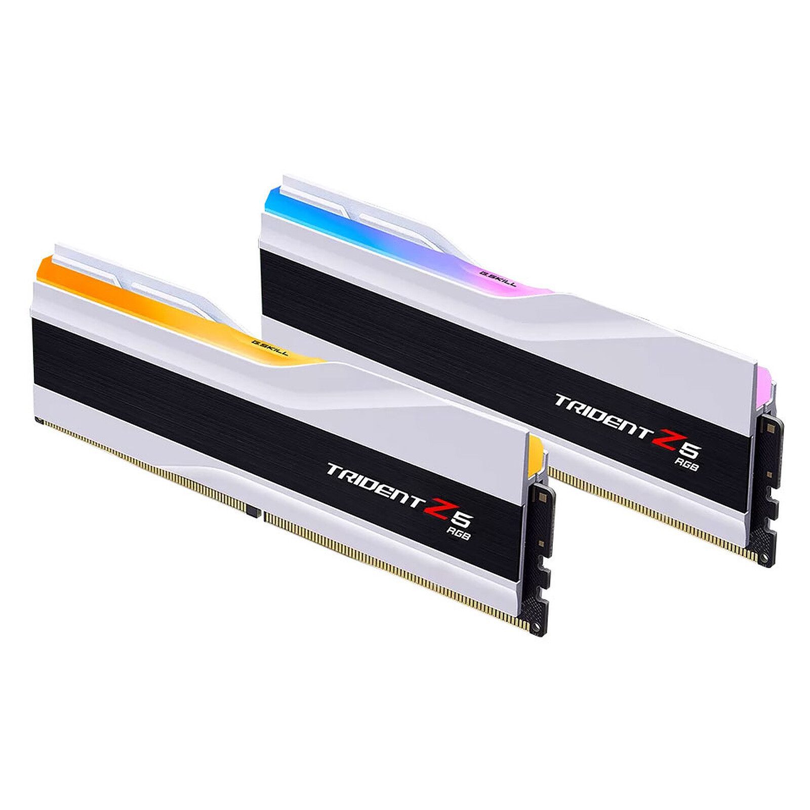 G.Skill Trident Z5 RGB 64 Go (2 x 32 Go) DDR5 6000 MHz CL36 – Blanc 2 RAM G.Skill DDR5 6000 MHz 64 Go
