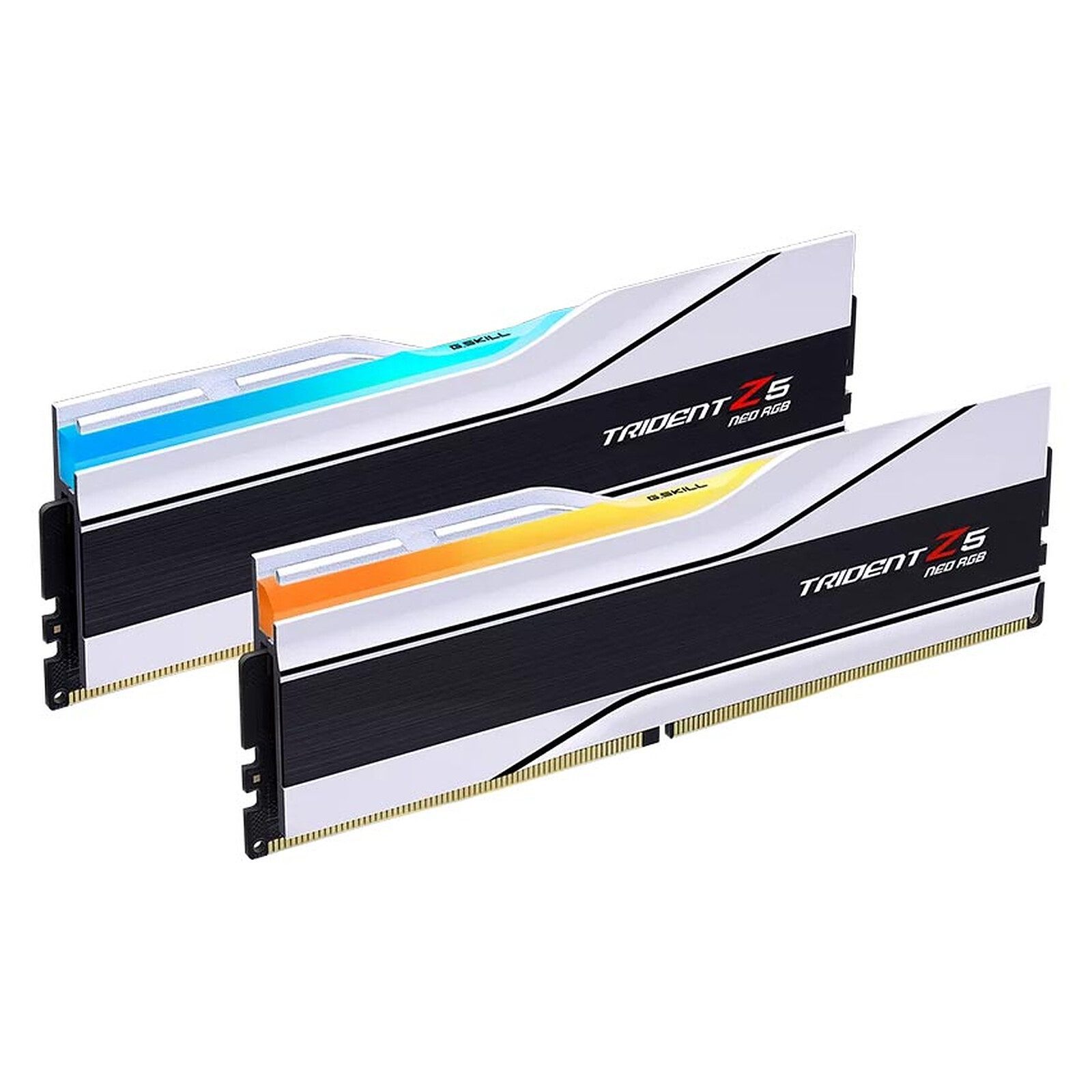 G.Skill Trident Z5 Neo RGB Series 64 Go (2x 32 Go) DDR5 6000 MHz CL30 - Blanc 1 RAM G.Skill DDR5 6000 MHz 64 Go