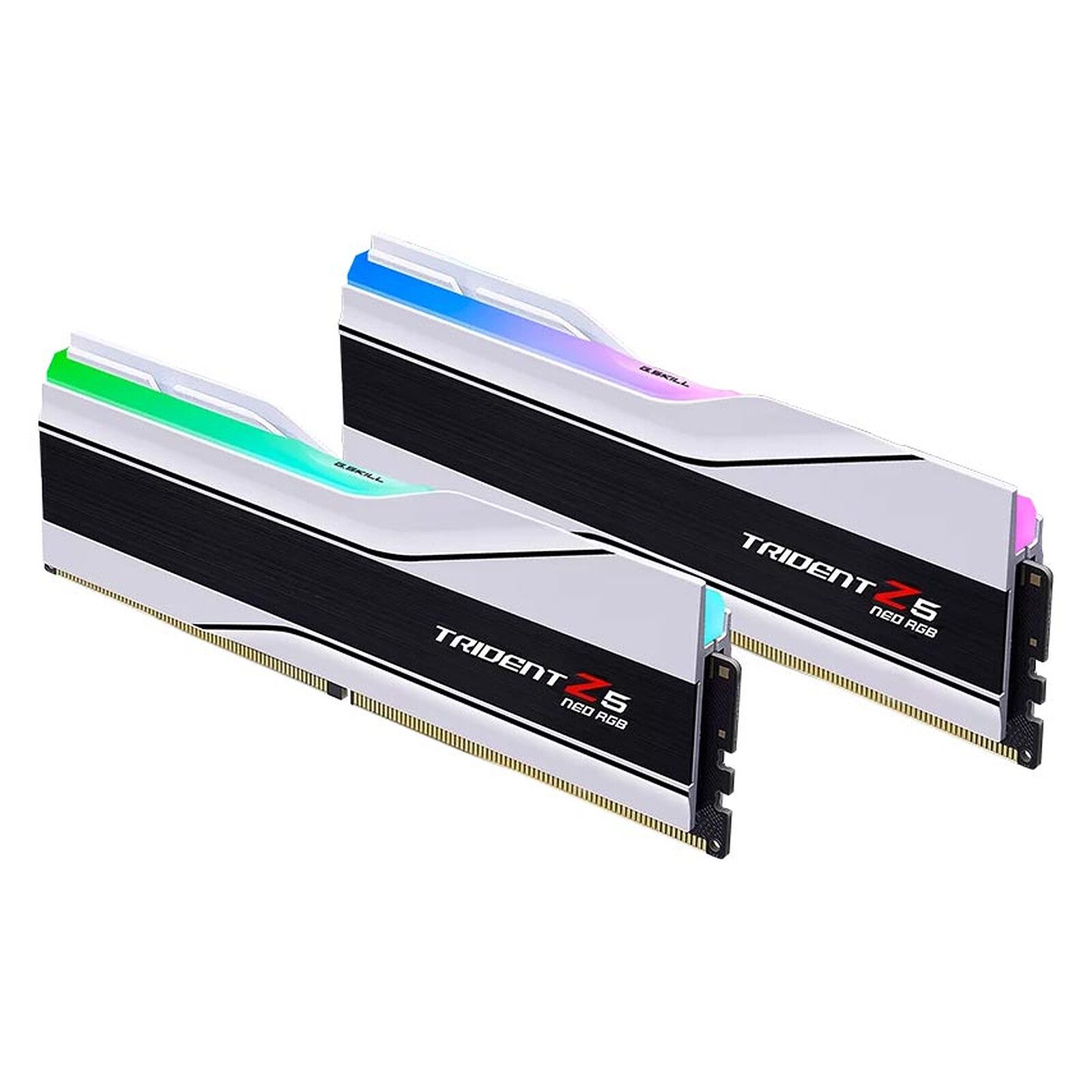 G.Skill Trident Z5 Neo RGB Series 64 Go (2x 32 Go) DDR5 6000 MHz CL30 – Blanc 2 RAM G.Skill DDR5 6000 MHz 64 Go