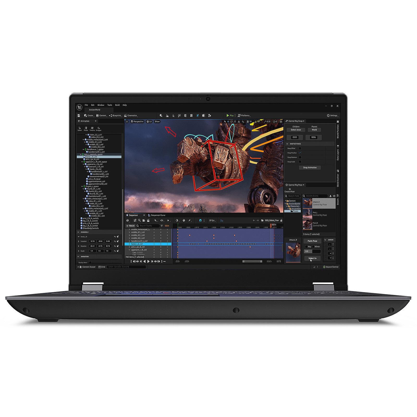 Lenovo ThinkPad P16 Gen 2 (21FA000GFR) 1 Pc portable Lenovo 16 pouces