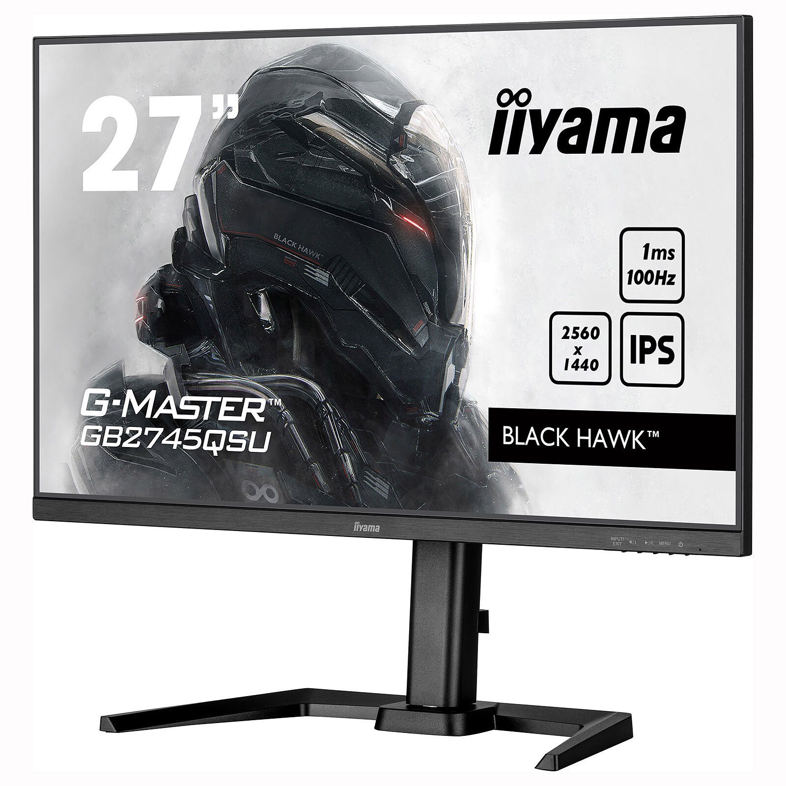 iiyama 27″ LED – G-Master GB2745QSU-B2 Black Hawk 3 écran pc iiyama 16/9
