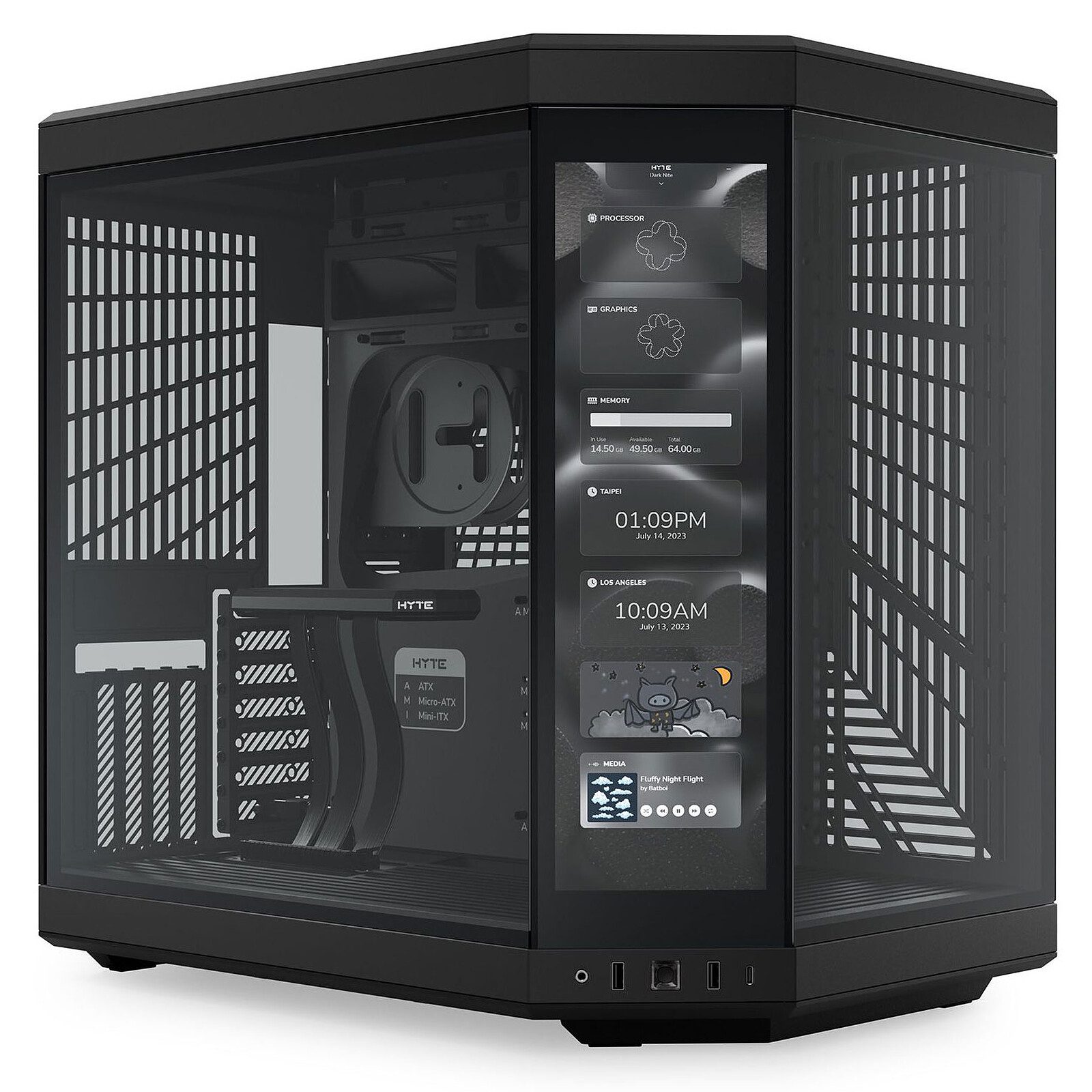 Hyte Y70 Touch (Noir) 1 tour pc Hyte