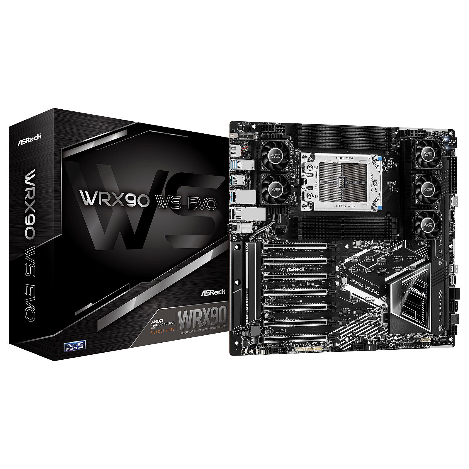 ASRock WRX90 WS EVO 1 carte mère ASRock AMD sTR5