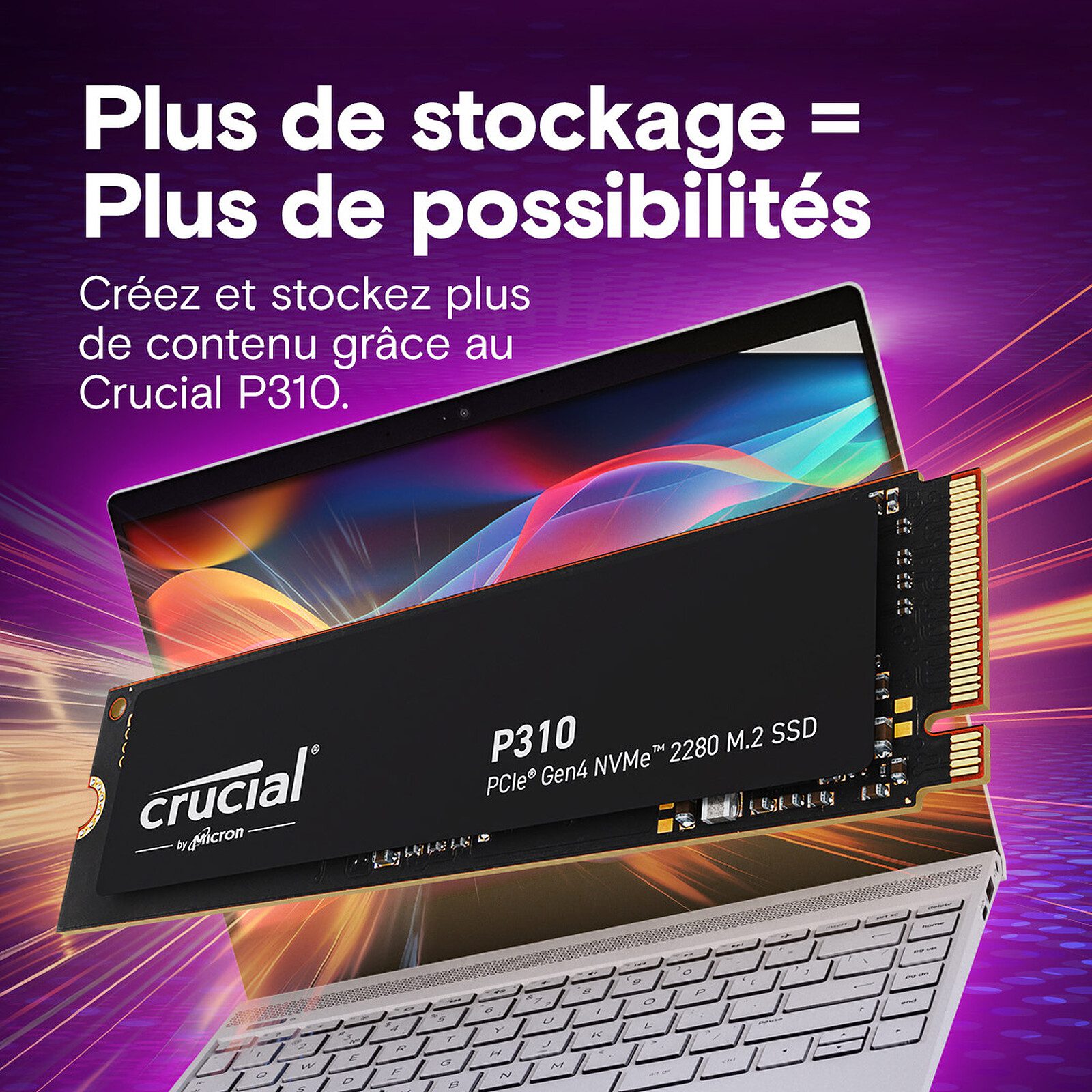Crucial P310 2 To 2280 2 disque dur ssd Crucial