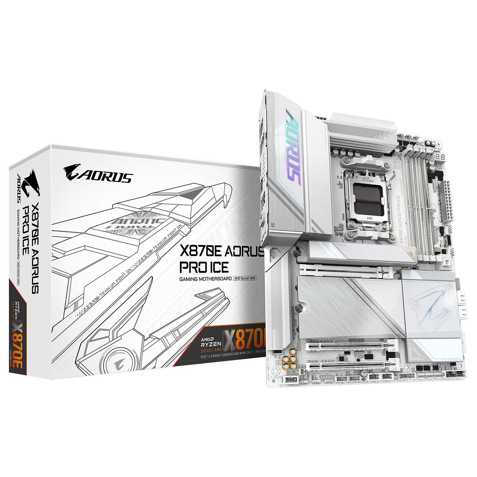 Gigabyte X870E AORUS PRO ICE 1 carte mère Gigabyte AMD AM5