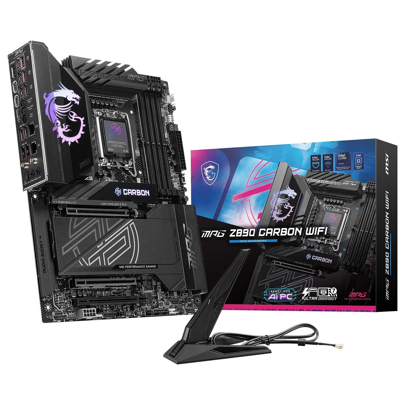 MSI MPG Z890 CARBON WIFI 1 carte mère MSI Intel 1851