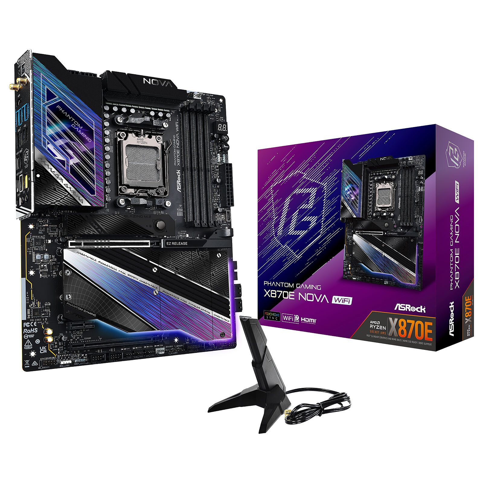 ASRock X870E Nova WiFi 1 carte mère ASRock AMD AM5