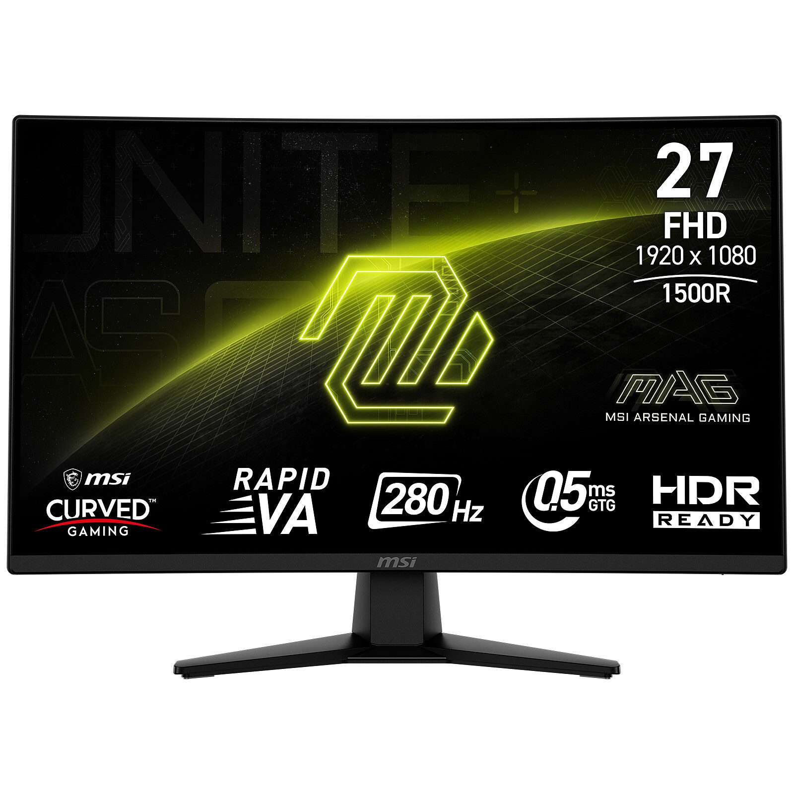 MSI 27" LED - MAG 274CXF 1 écran pc MSI 27 pouces