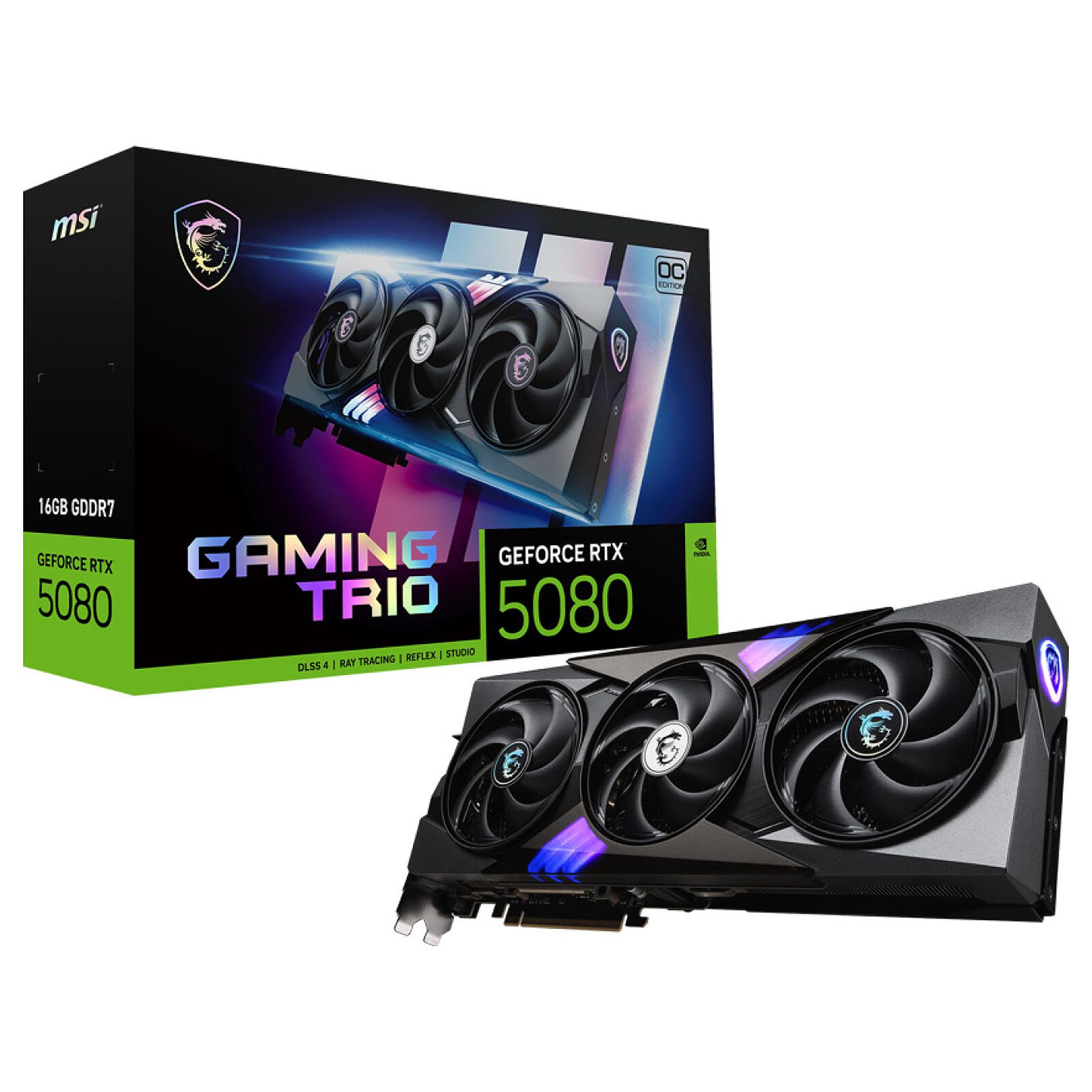 MSI GeForce RTX 5080 16G GAMING TRIO OC 1 MSI NVIDIA GeForce RTX 5080