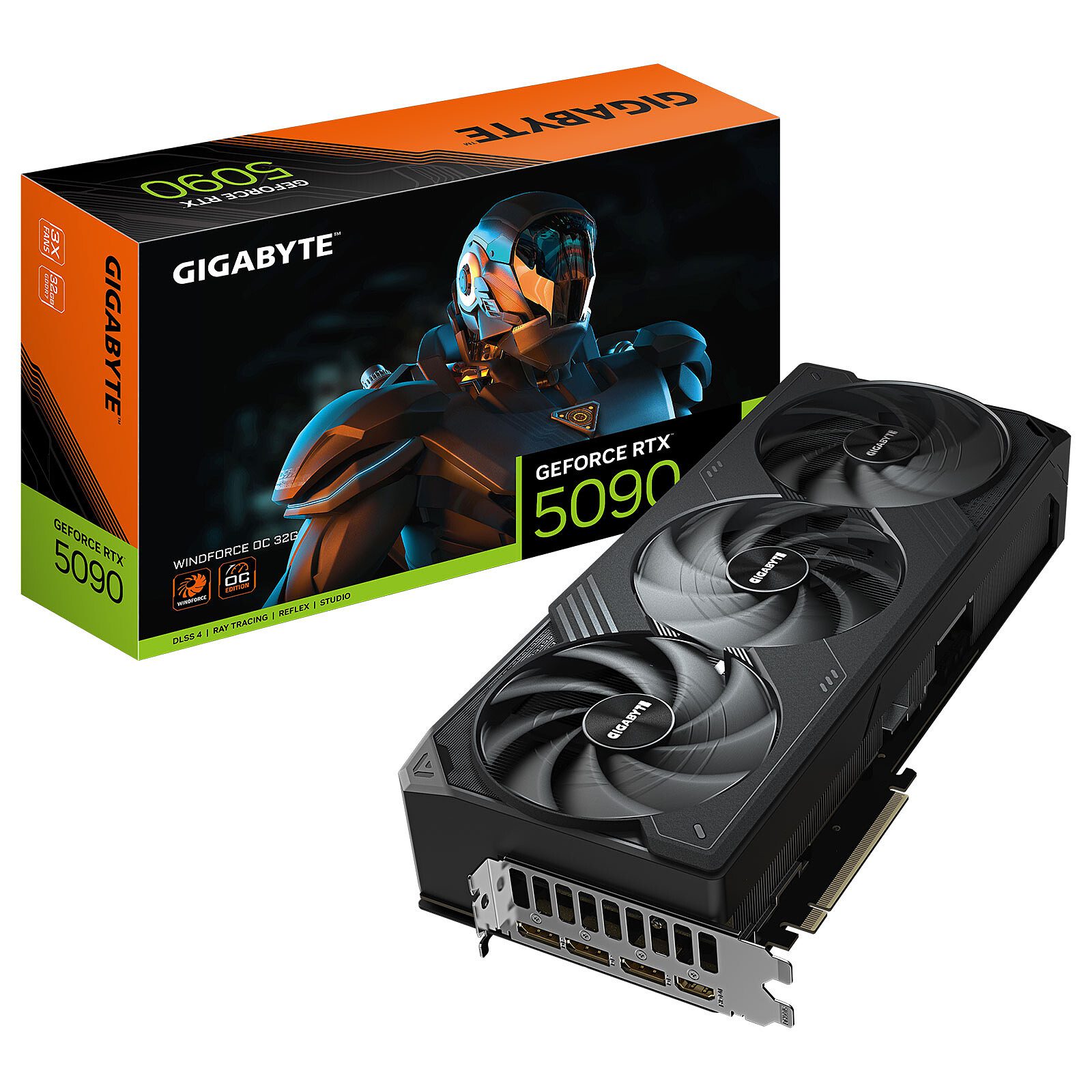 Gigabyte GeForce RTX 5090 WINDFORCE OC 32G 1 Gigabyte NVIDIA GeForce RTX 5090