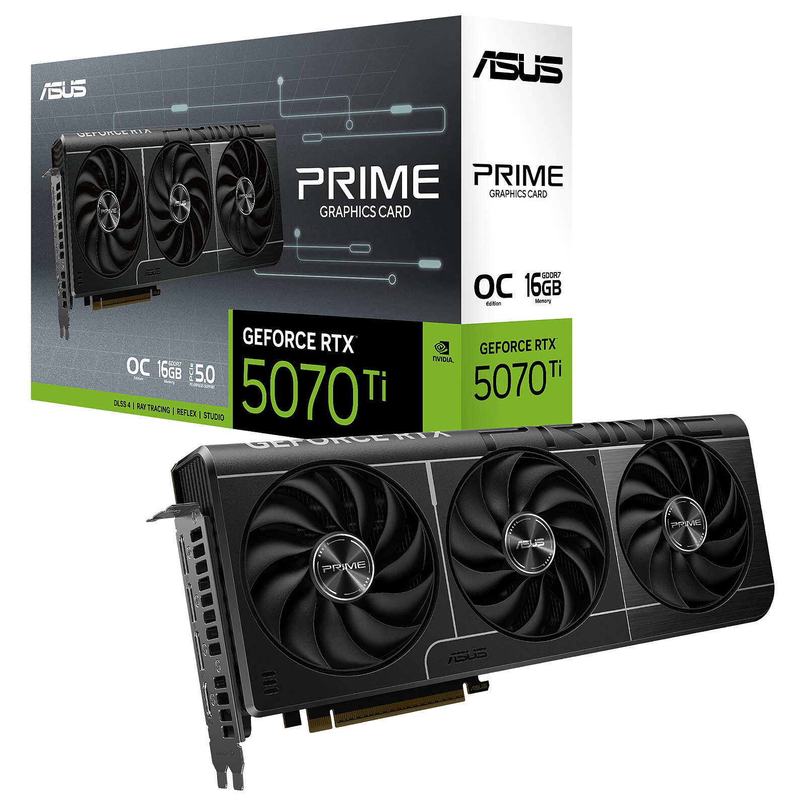 ASUS PRIME GeForce RTX 5070 Ti 16GB GDDR7 OC Edition 1 ASUS NVIDIA GeForce RTX 5070 Ti