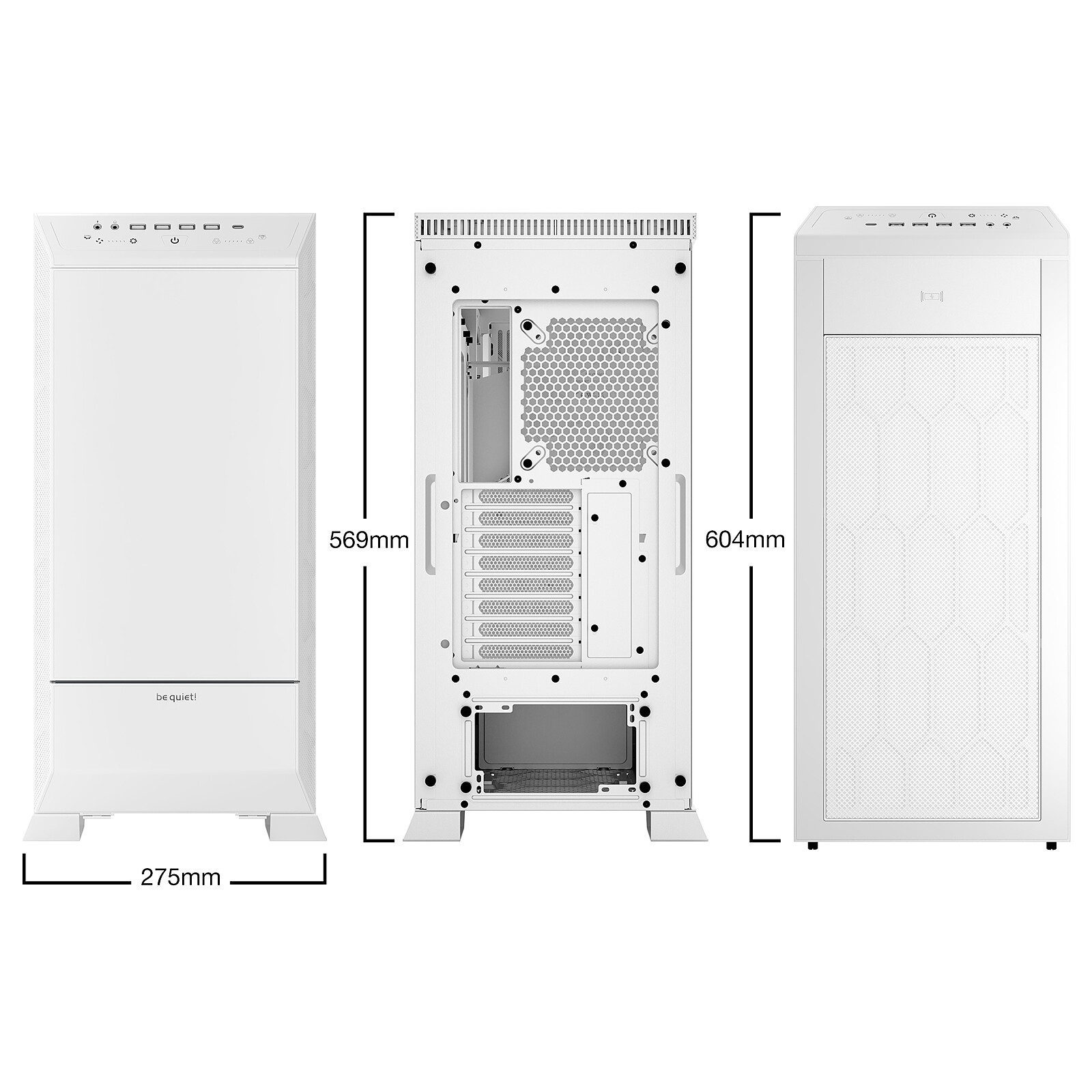 be quiet! Dark Base Pro 901 (Blanc) 5 tour pc be quiet!