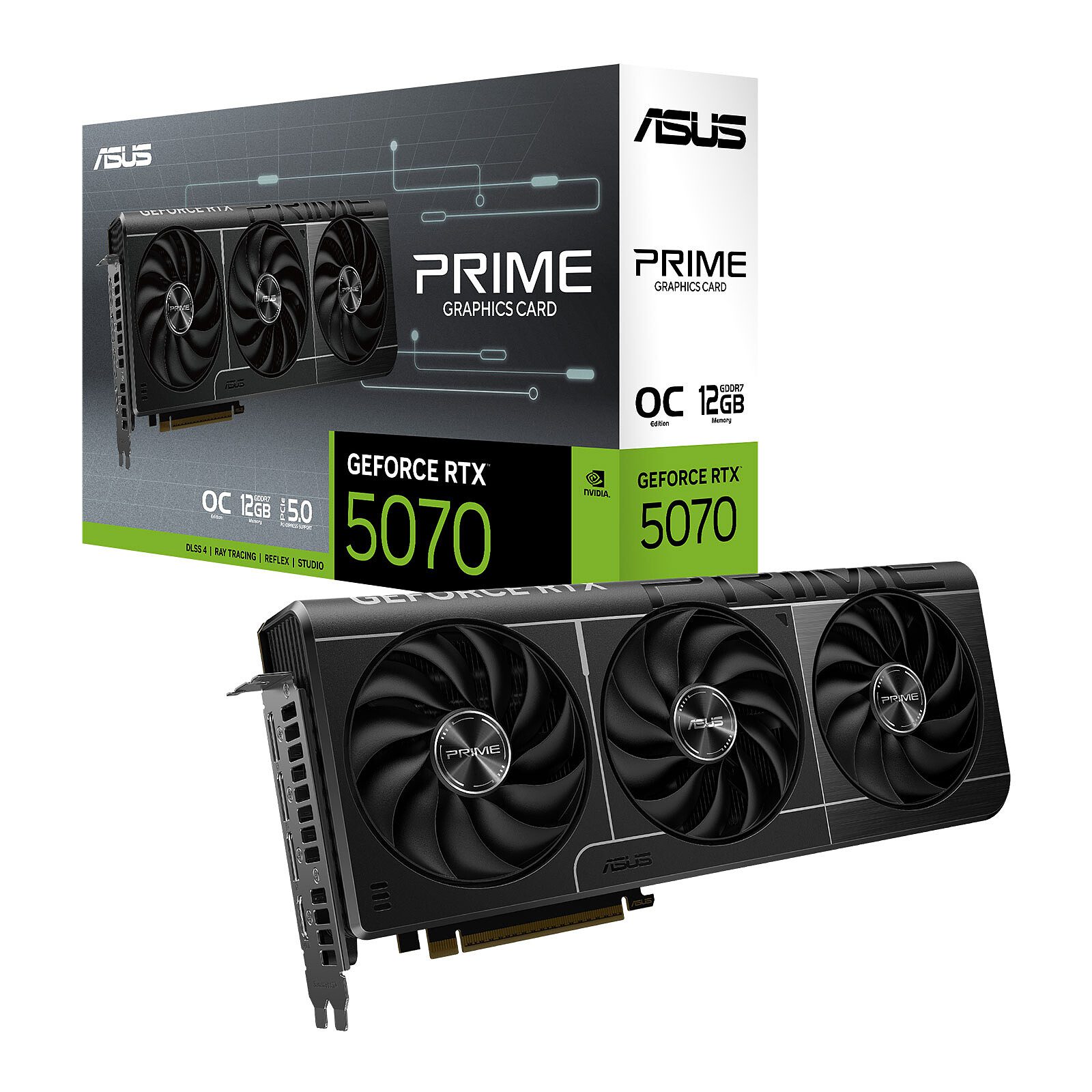 ASUS PRIME GeForce RTX 5070 12GB GDDR7 OC Edition 1 ASUS NVIDIA GeForce RTX 5070