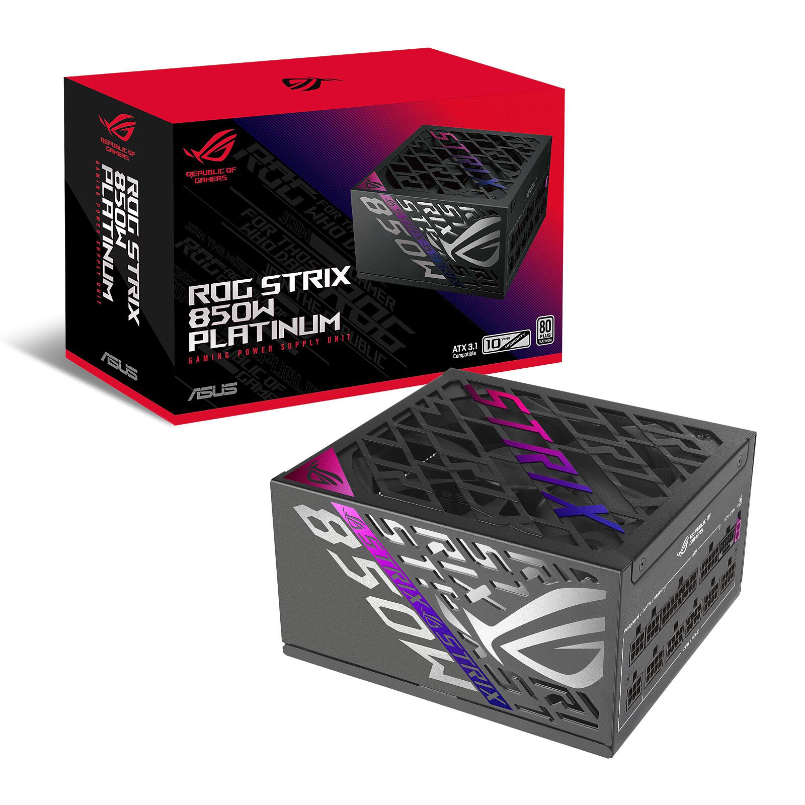 ASUS ROG Strix 850W Platinum 1 Alimentation PC ASUS 850 W