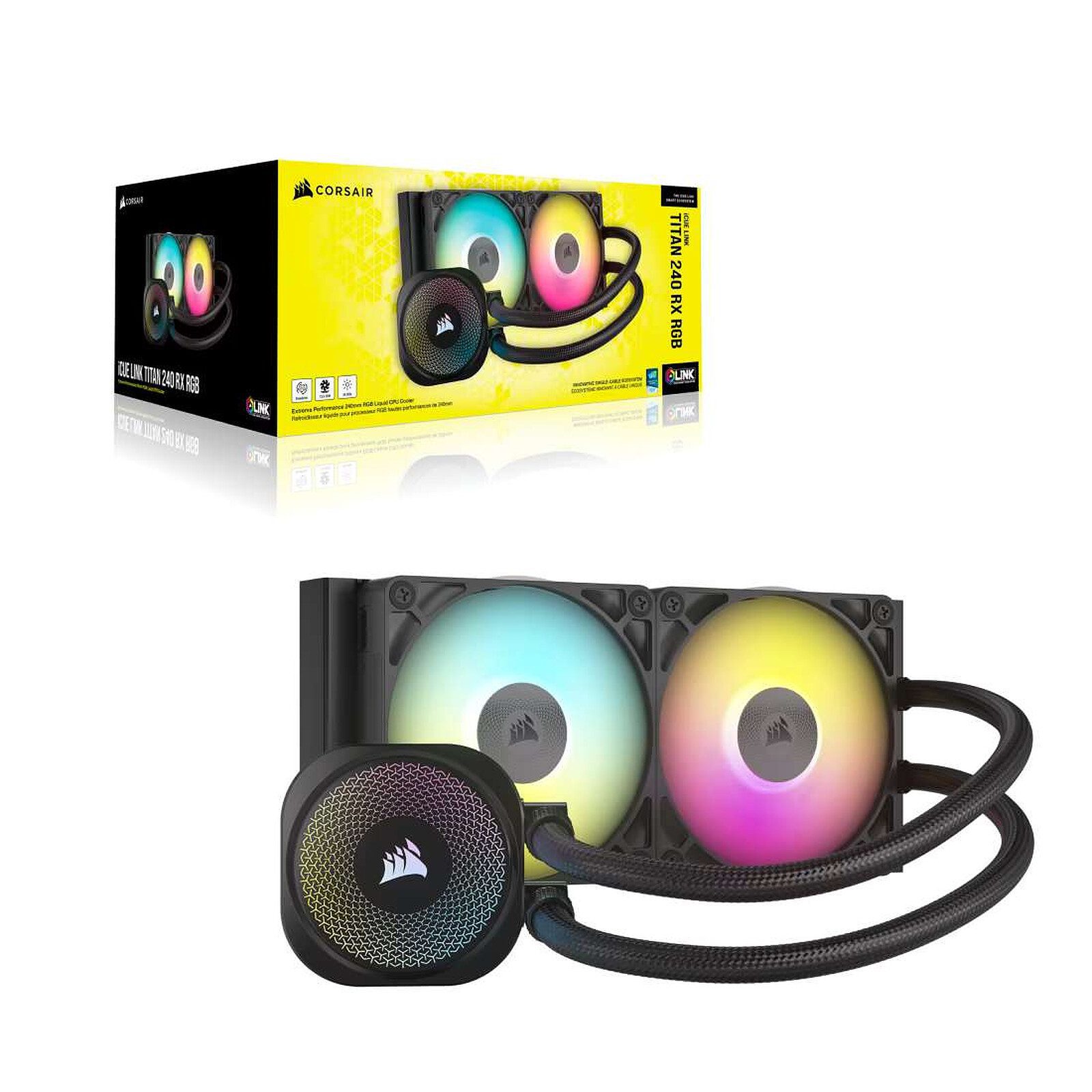 Corsair Titan 240 RX RGB (Noir) 5 Corsair watercooling Radiateur 240 mm