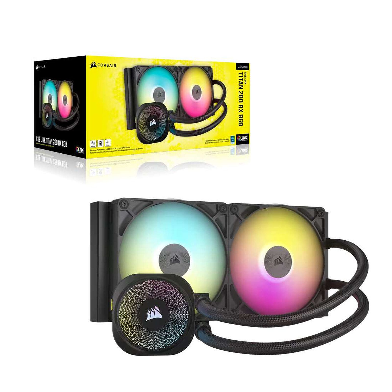 Corsair Titan 280 RX RGB (Noir) 5 Corsair watercooling Radiateur 280 mm
