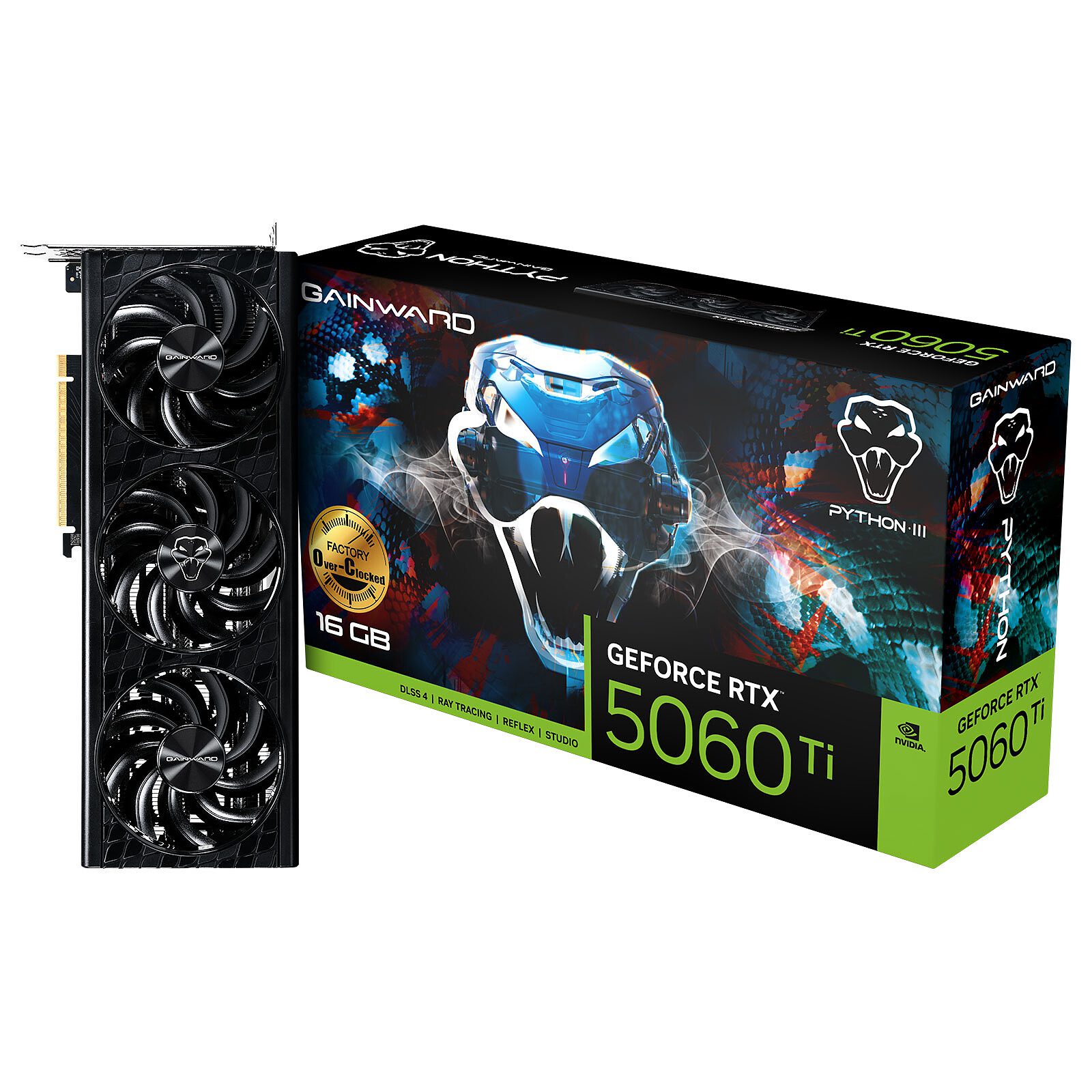 Gainward GeForce RTX 5060 Ti Python III OC 16GB 1 Gainward NVIDIA GeForce RTX 5060 Ti