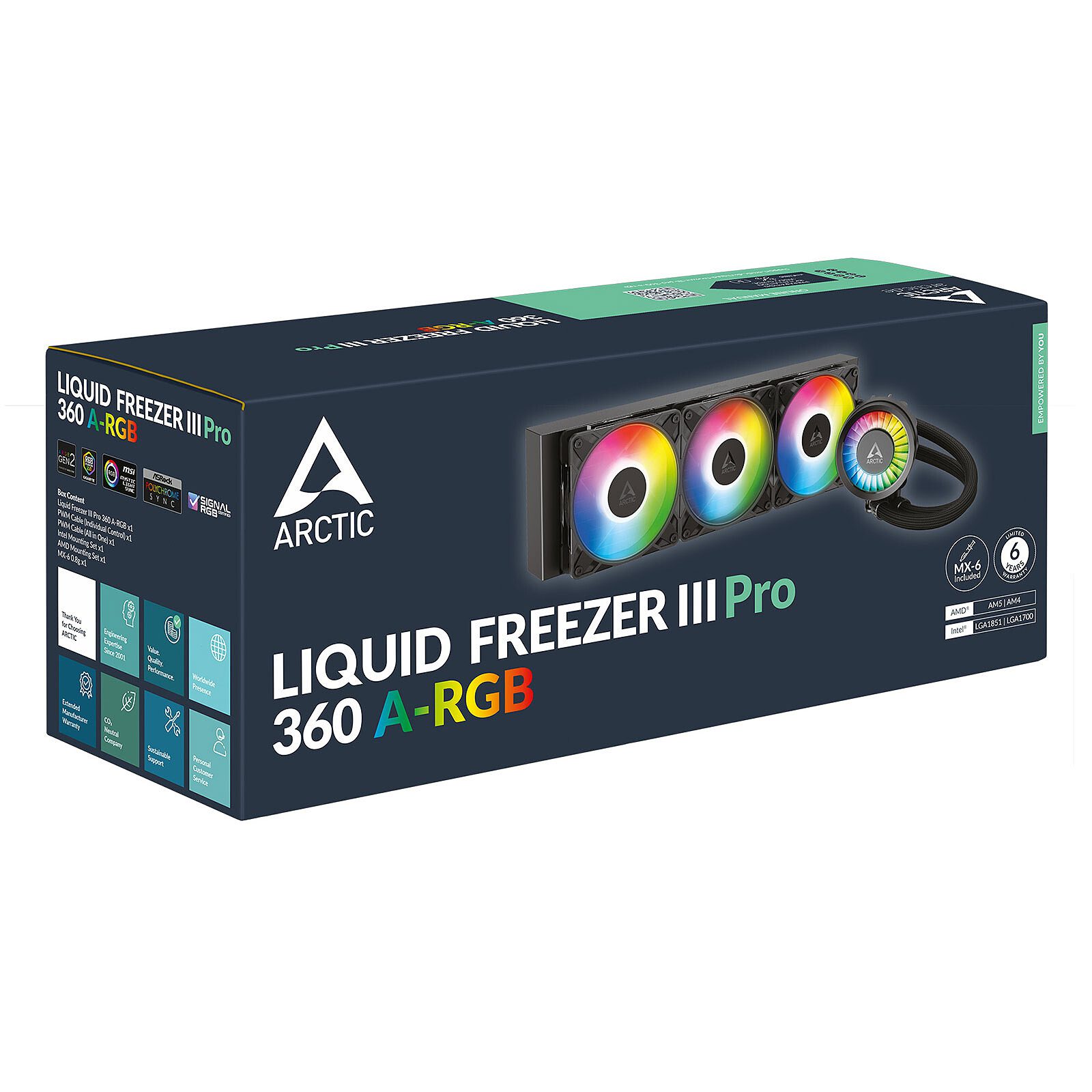 Arctic Liquid Freezer III Pro 360 A-RGB (Noir) 5 Arctic watercooling Radiateur 360 mm
