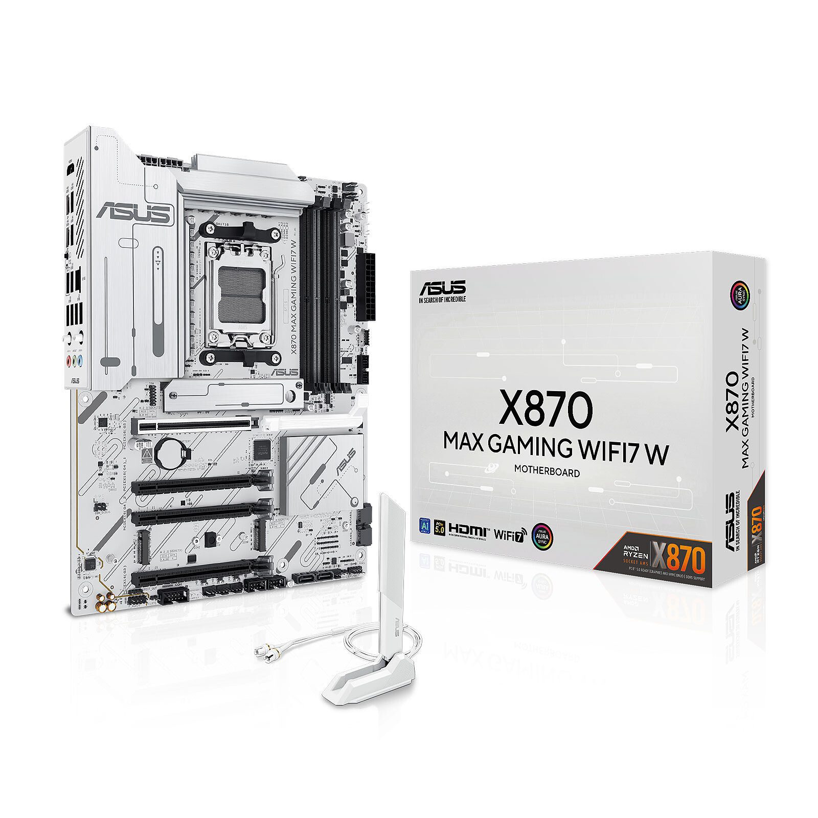 ASUS X870 MAX GAMING WIFI7 W 1 carte mère ASUS AMD AM5