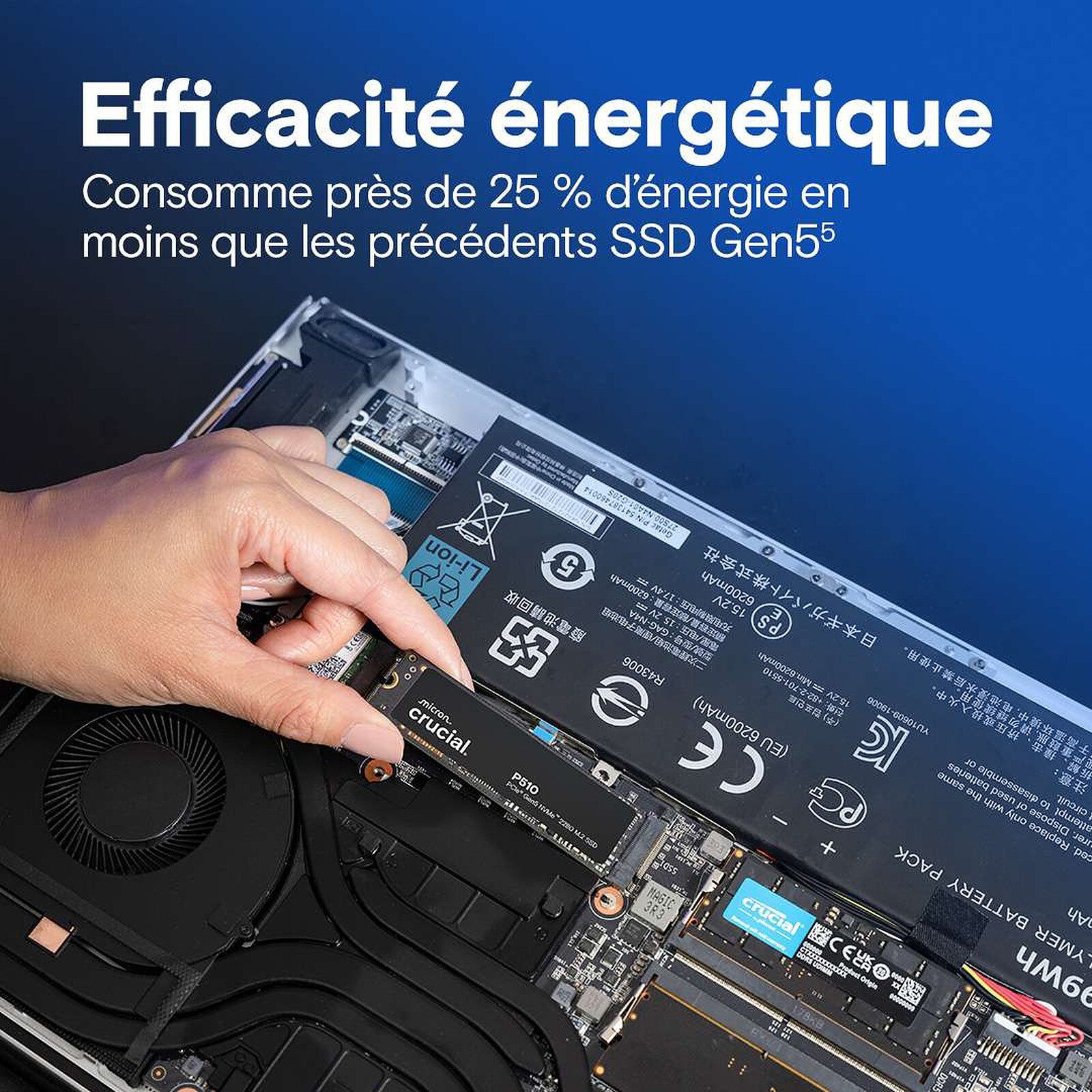 Crucial P510 1 To 2280 4 disque ssd Crucial