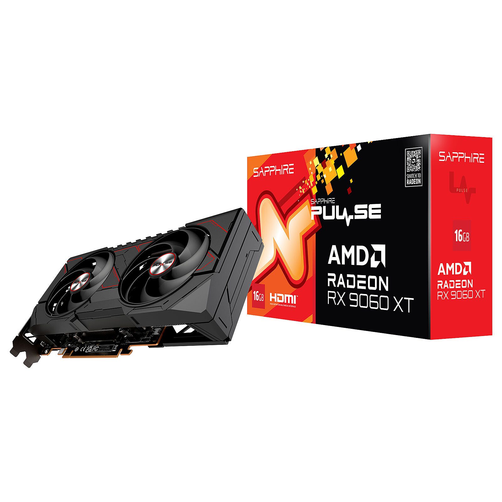 Sapphire PULSE AMD Radeon RX 9060 XT 16GB 1 SAPPHIRE AMD Radeon RX 9060 XT