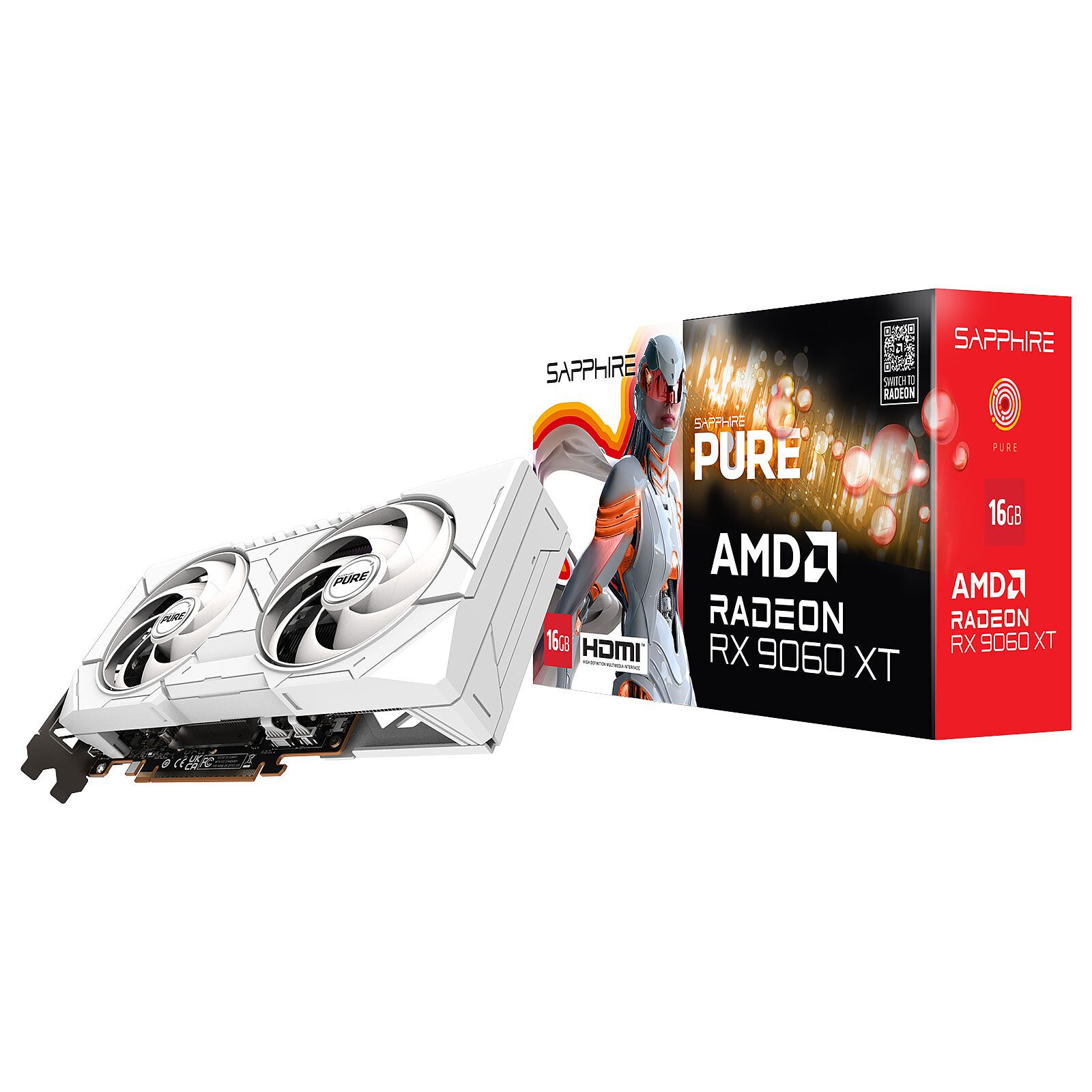 Sapphire PURE AMD Radeon RX 9060 XT 16GB 1 SAPPHIRE AMD Radeon RX 9060 XT