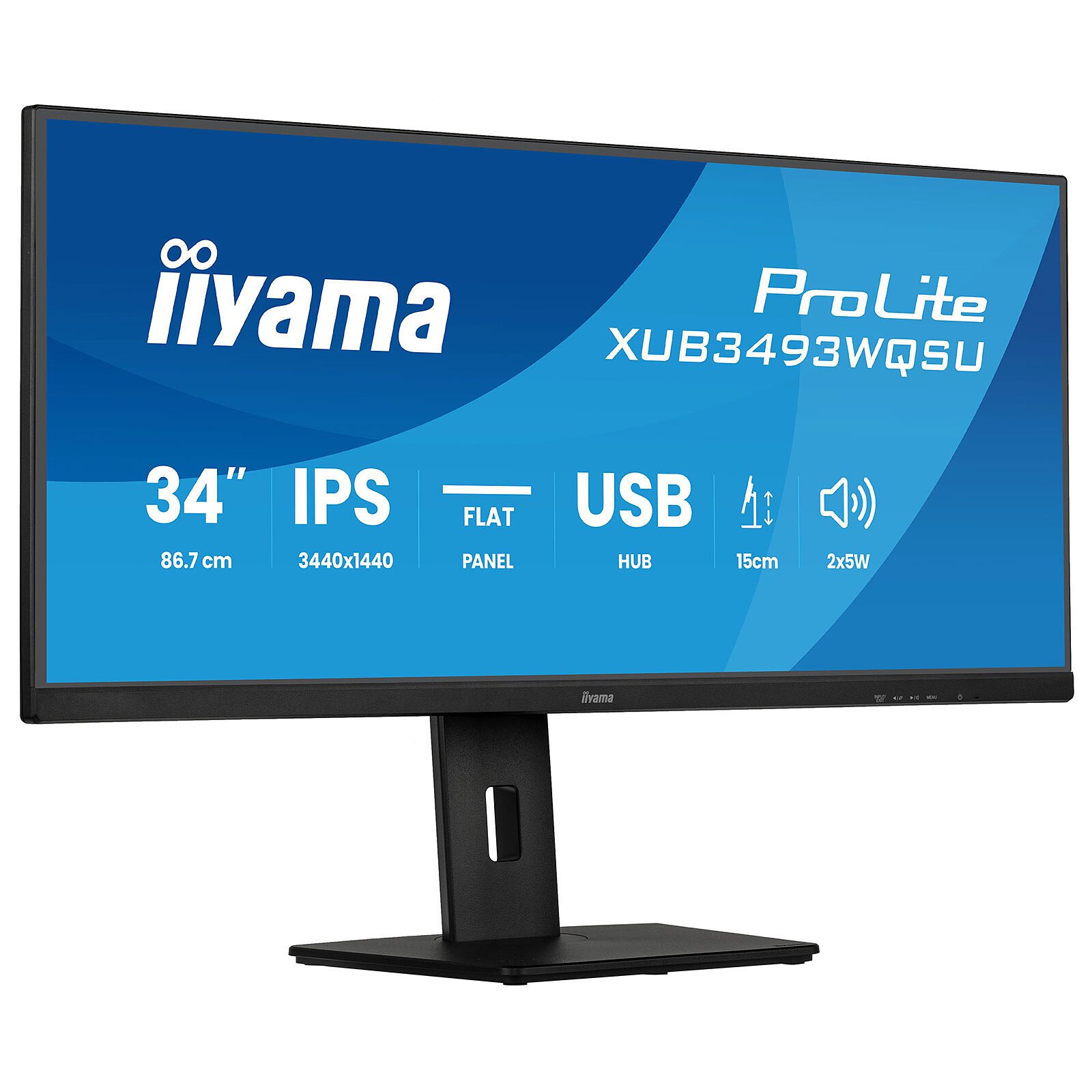 iiyama 34″ LED – ProLite XUB3493WQSU-B6 2 moniteur pc iiyama 34 pouces