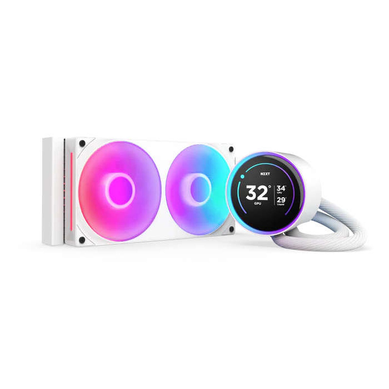 NZXT Kraken Elite 240 RGB Blanc (RL-KR24E-W2) 1 NZXT watercooling Radiateur 240 mm