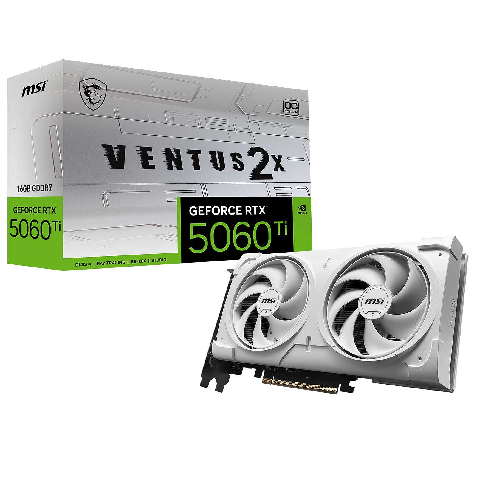 MSI GeForce 5060 Ti 16G VENTUS 2X OC WHITE PLUS 1 MSI NVIDIA GeForce RTX 5060 Ti