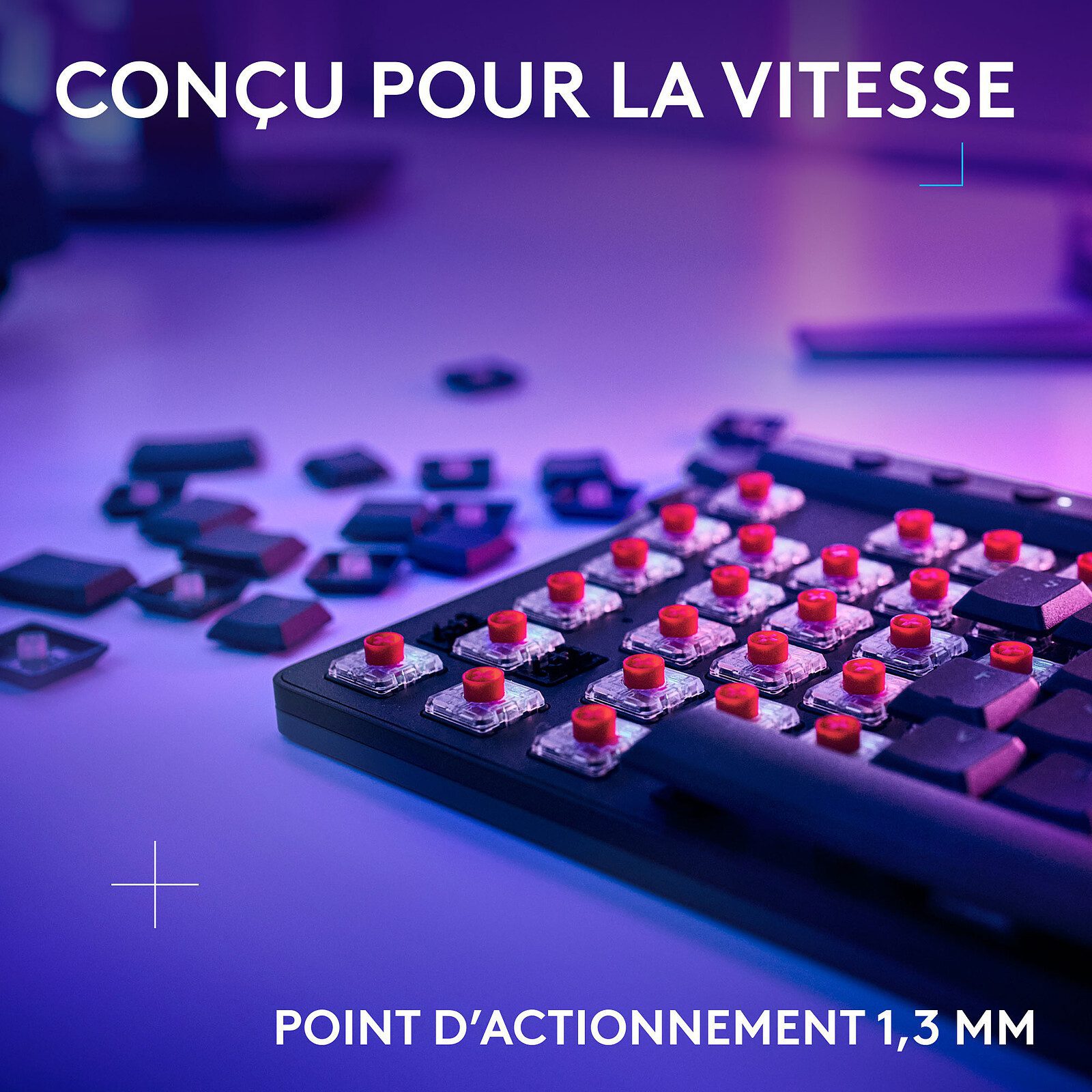Logitech G G515 TKL Lightspeed Noir (Tactile Version) 3 clavier gamer AZERTY
