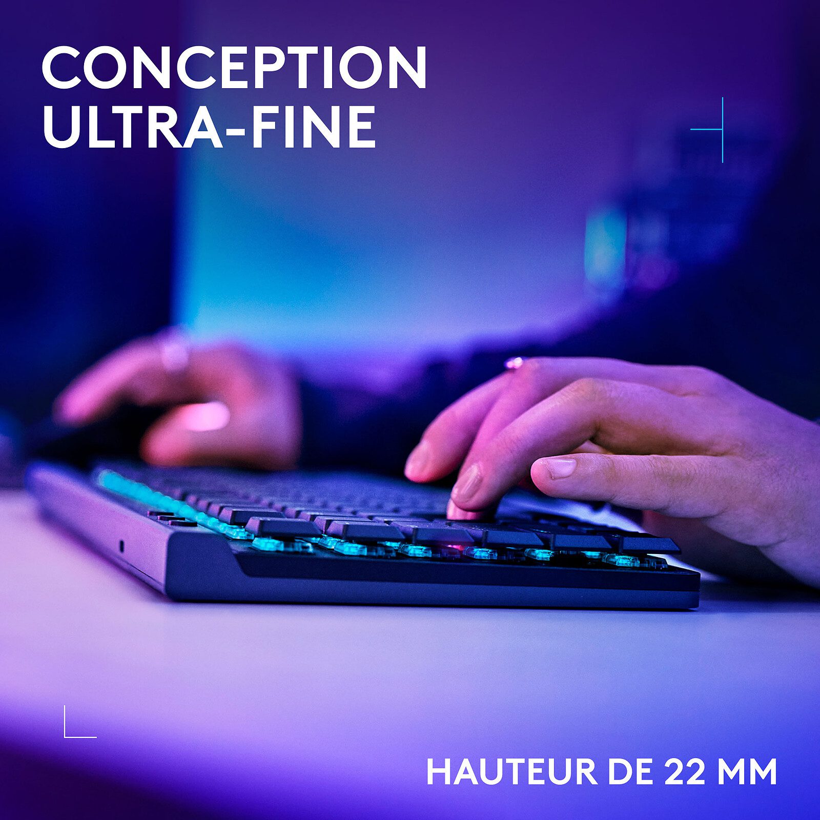Logitech G G515 TKL Lightspeed Noir (Tactile Version) 4 clavier Logitech G Mécanique