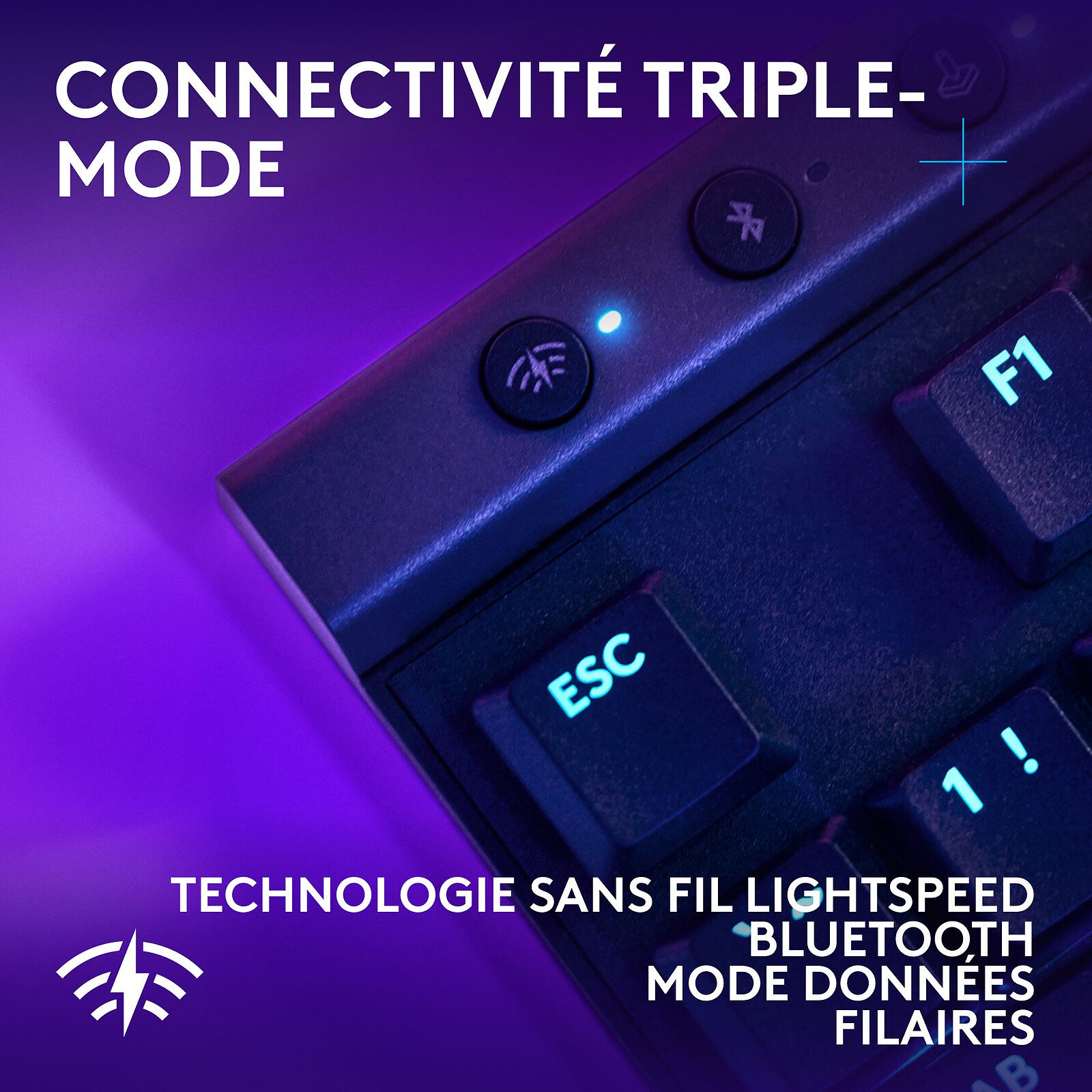 Logitech G G515 TKL Lightspeed Noir (Tactile Version) 5 clavier gamer Mécanique