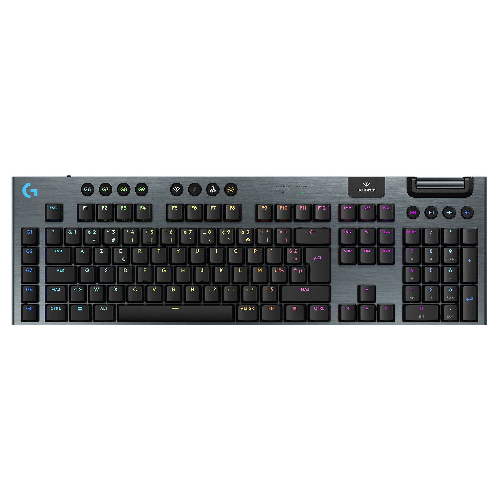 Logitech G G915X Lightspeed Noir (Tactile Version) 1 clavier gamer Logitech G