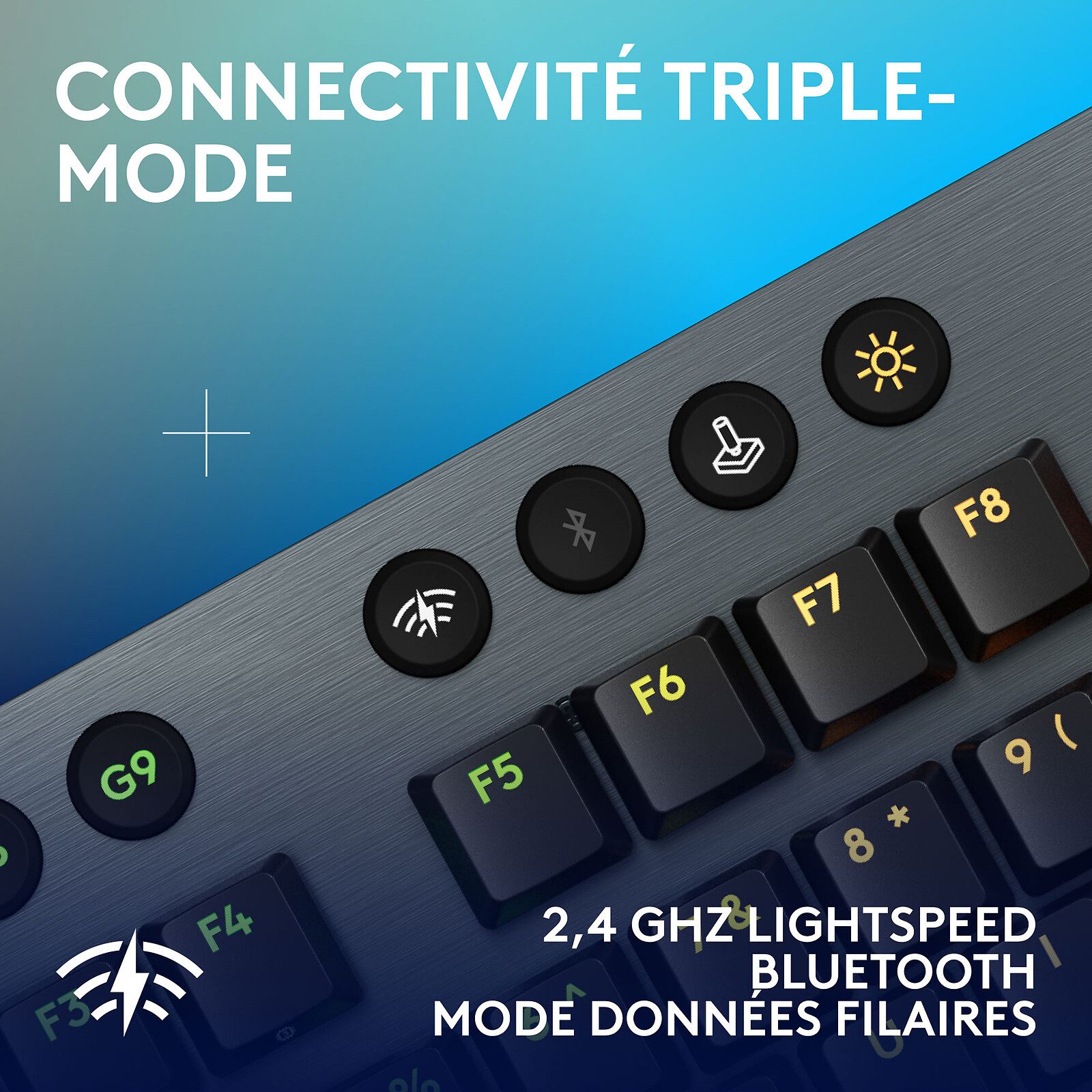 Logitech G G915X Lightspeed Noir (Tactile Version) 5 clavier gamer Mécanique