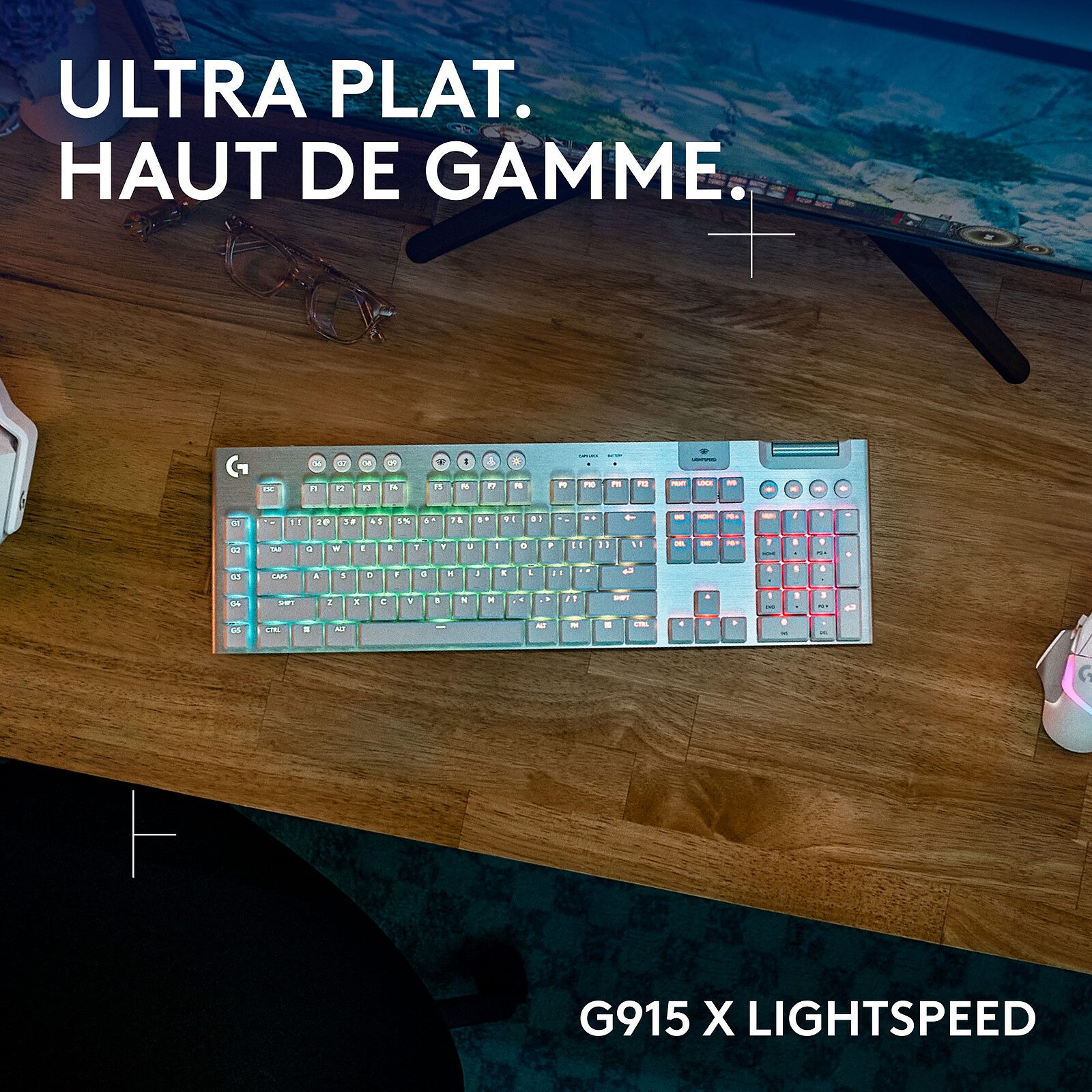 Logitech G G915X Lightspeed Blanc (Tactile Version) 2 clavier Blanc