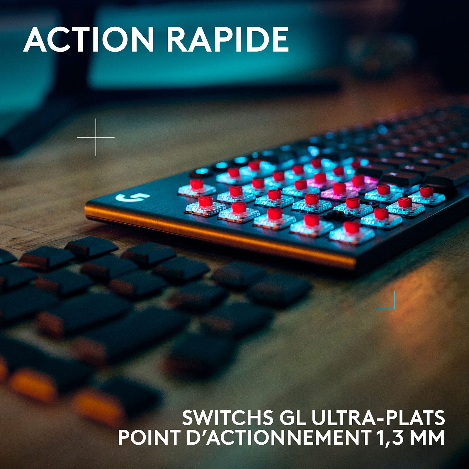 Logitech G G915X Lightspeed Noir (Clicky Version) 3 clavier gamer AZERTY