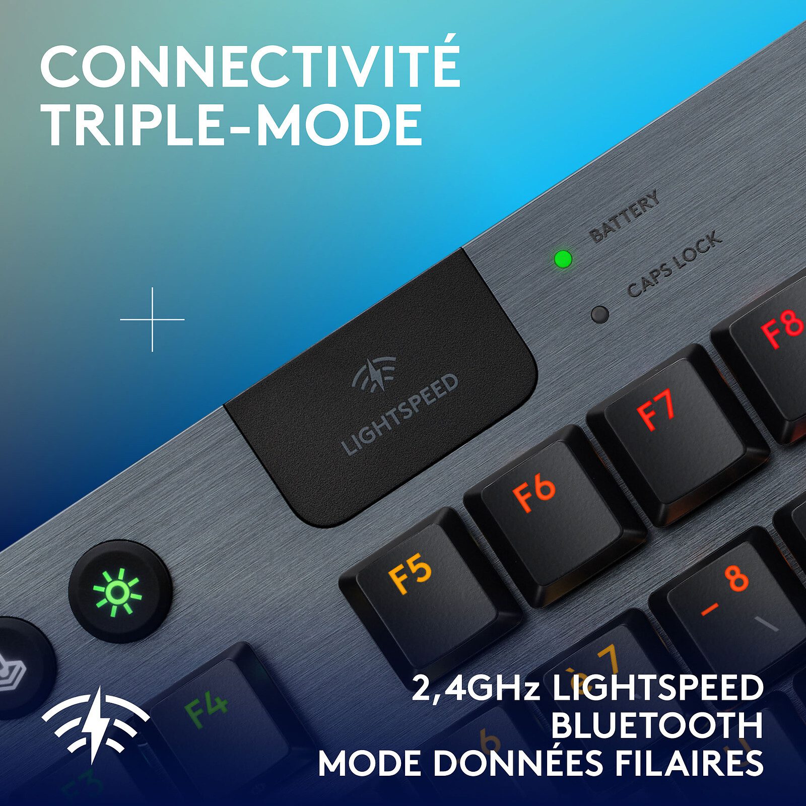 Logitech G G915X TKL Lightspeed Noir (Linear Version) 5 clavier gamer Mécanique