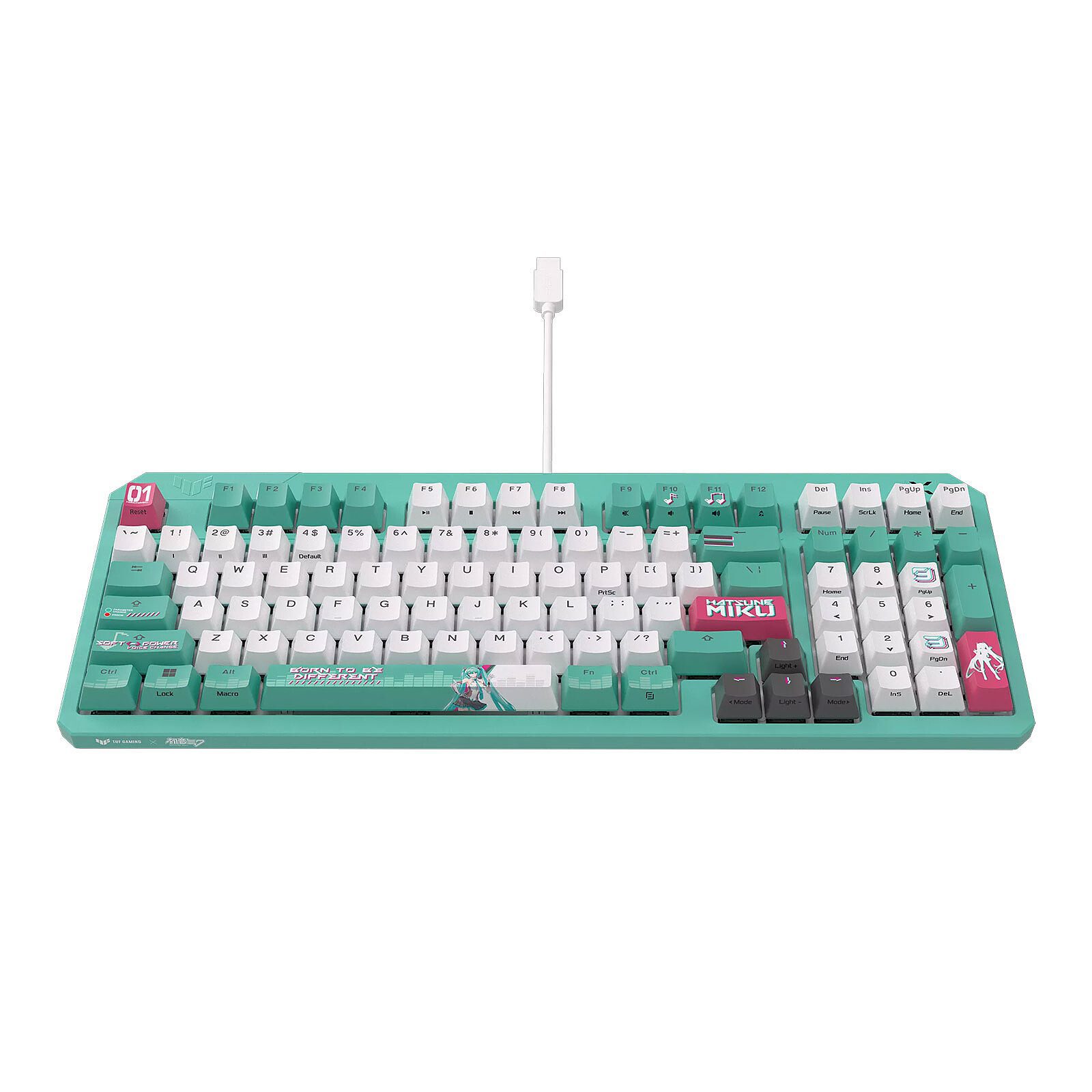ASUS TUF Gaming K3 Gen II Hatsune Miku Edition 4 clavier ASUS Optique