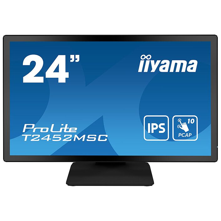 iiyama 23.8" LED Tactile - ProLite T2452MSC-B1 1 écran pc iiyama 23.8 pouces