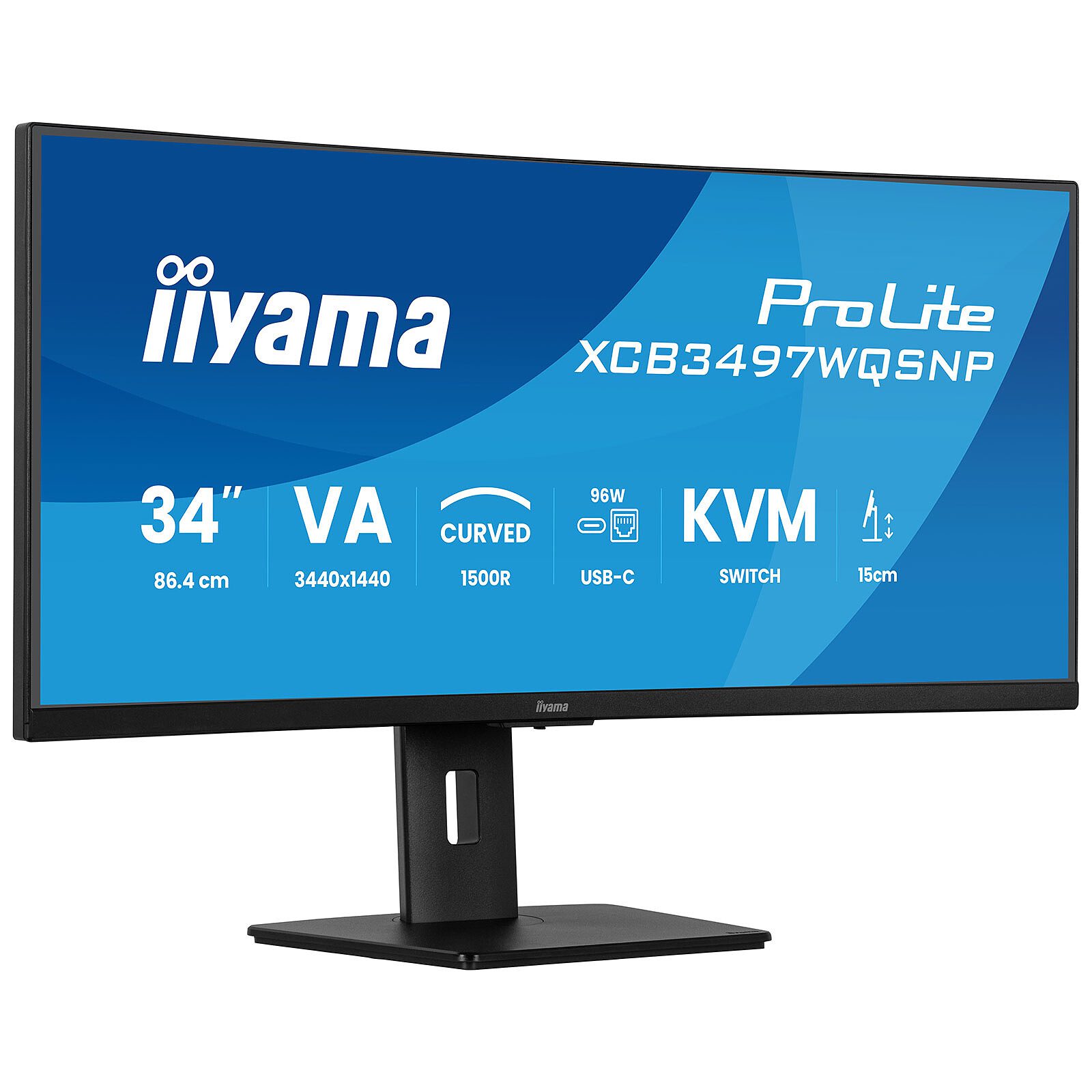iiyama 34″ LED – ProLite XCB3497WQSNP-B1 2 moniteur pc iiyama 34 pouces