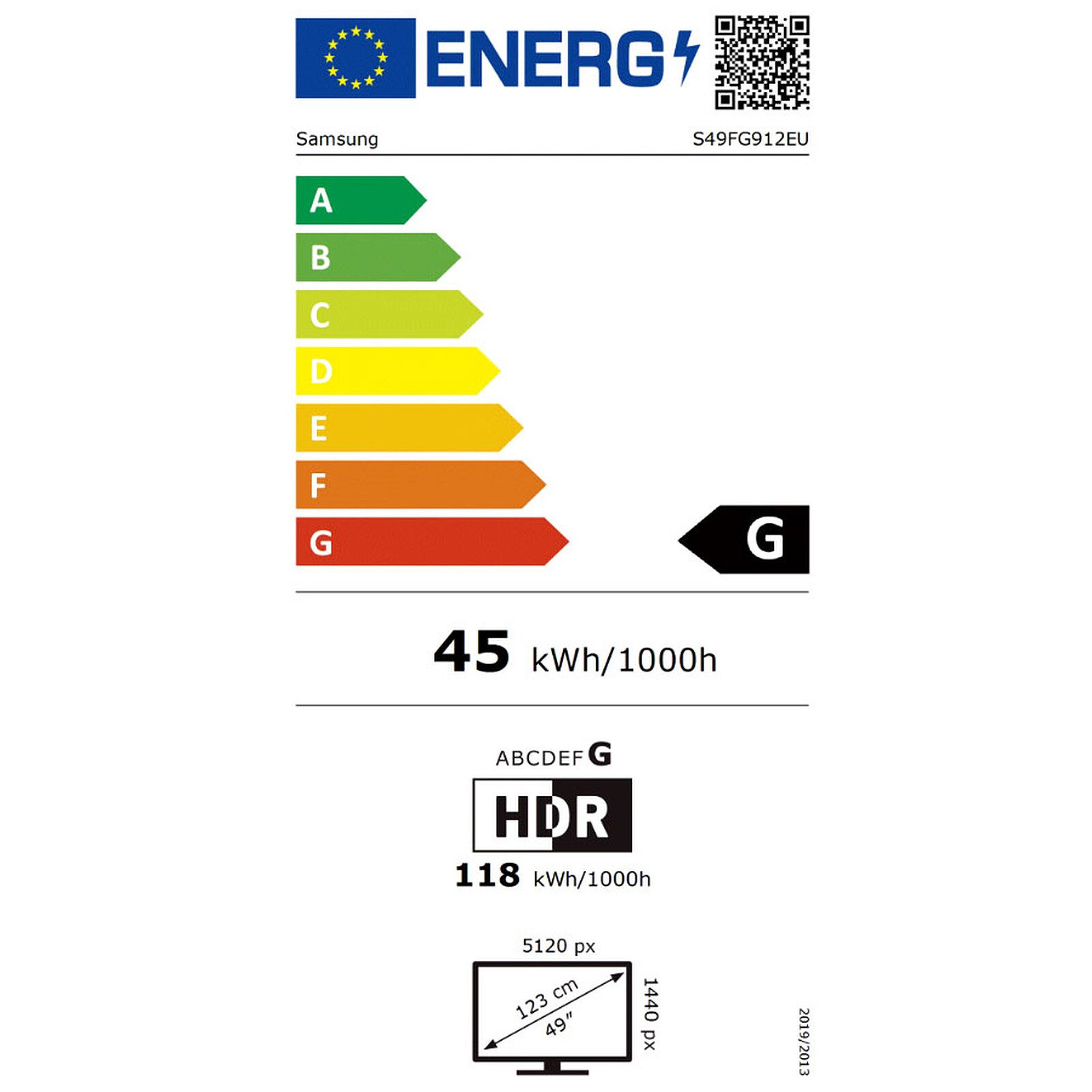 Samsung 49″ LED – Odyssey G9 S49FG912EU 5 écran pc Samsung 49 pouces