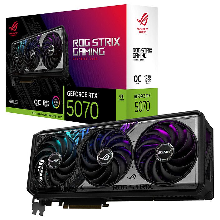 ASUS ROG Strix GeForce RTX 5070 12GB GDDR7 OC Edition 1 ASUS NVIDIA GeForce RTX 5070