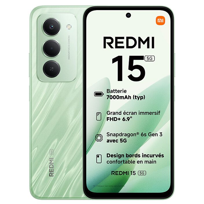 Xiaomi Redmi 15 5G Vert (8 Go / 256 Go) 1 Pc portable Xiaomi