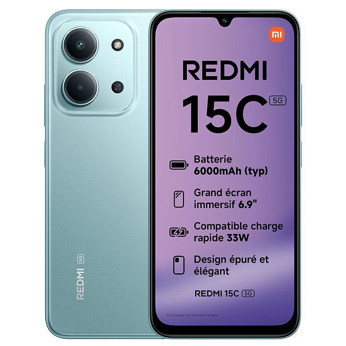 Xiaomi Redmi 15C 5G Vert (4 Go / 128 Go) 1 Pc portable Xiaomi